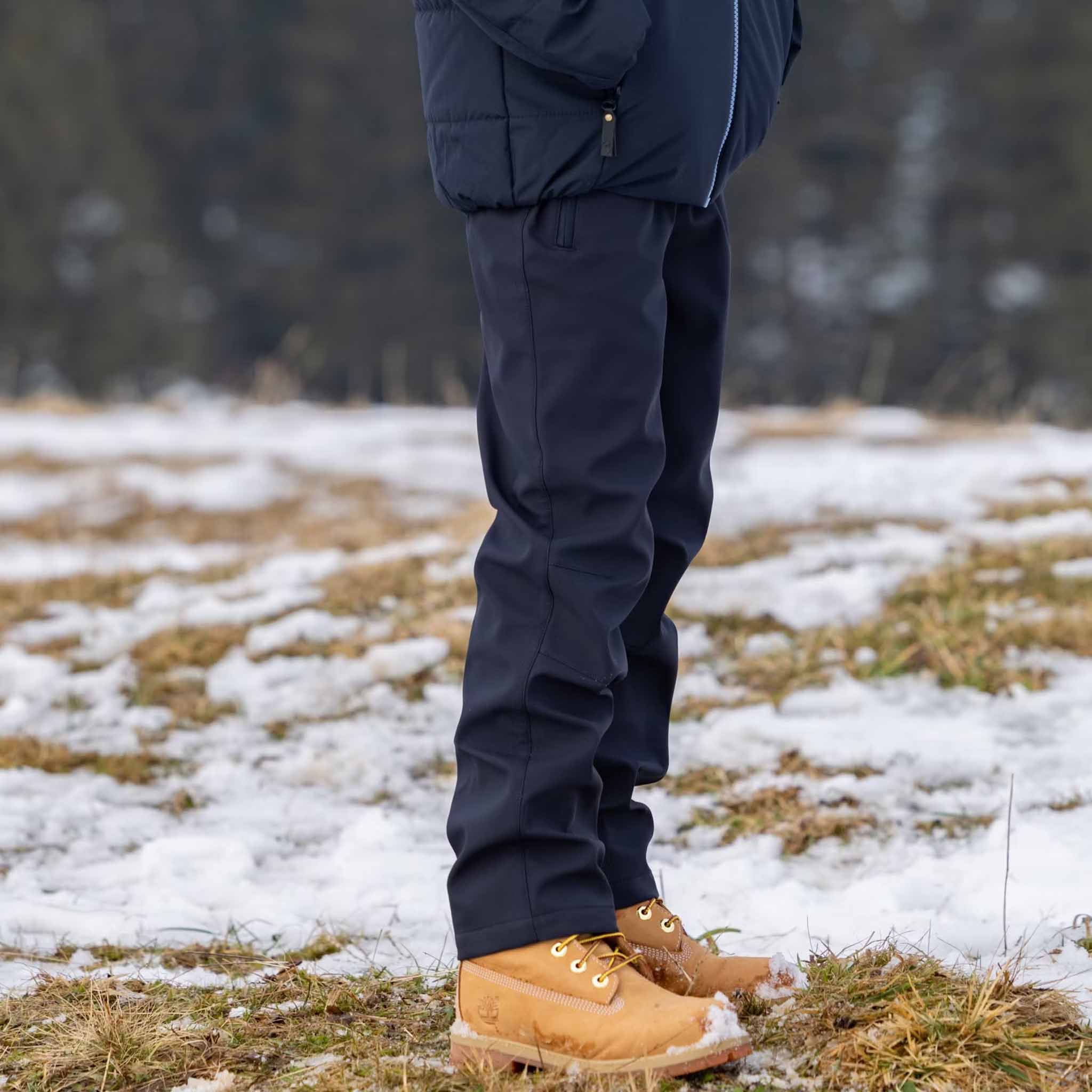 Kids Ada Soft Shell Pants Dark Navy