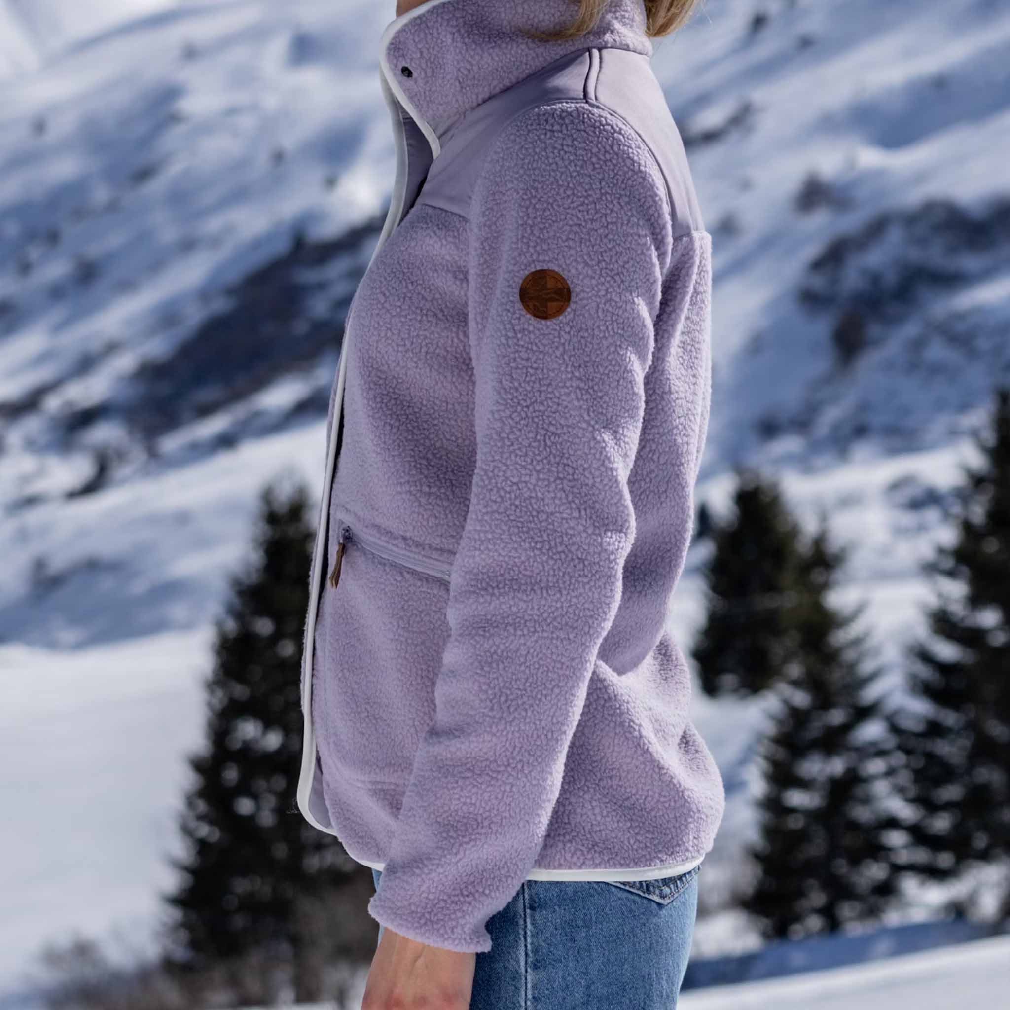 Women's jacket Sherpa Anisa lavender aura