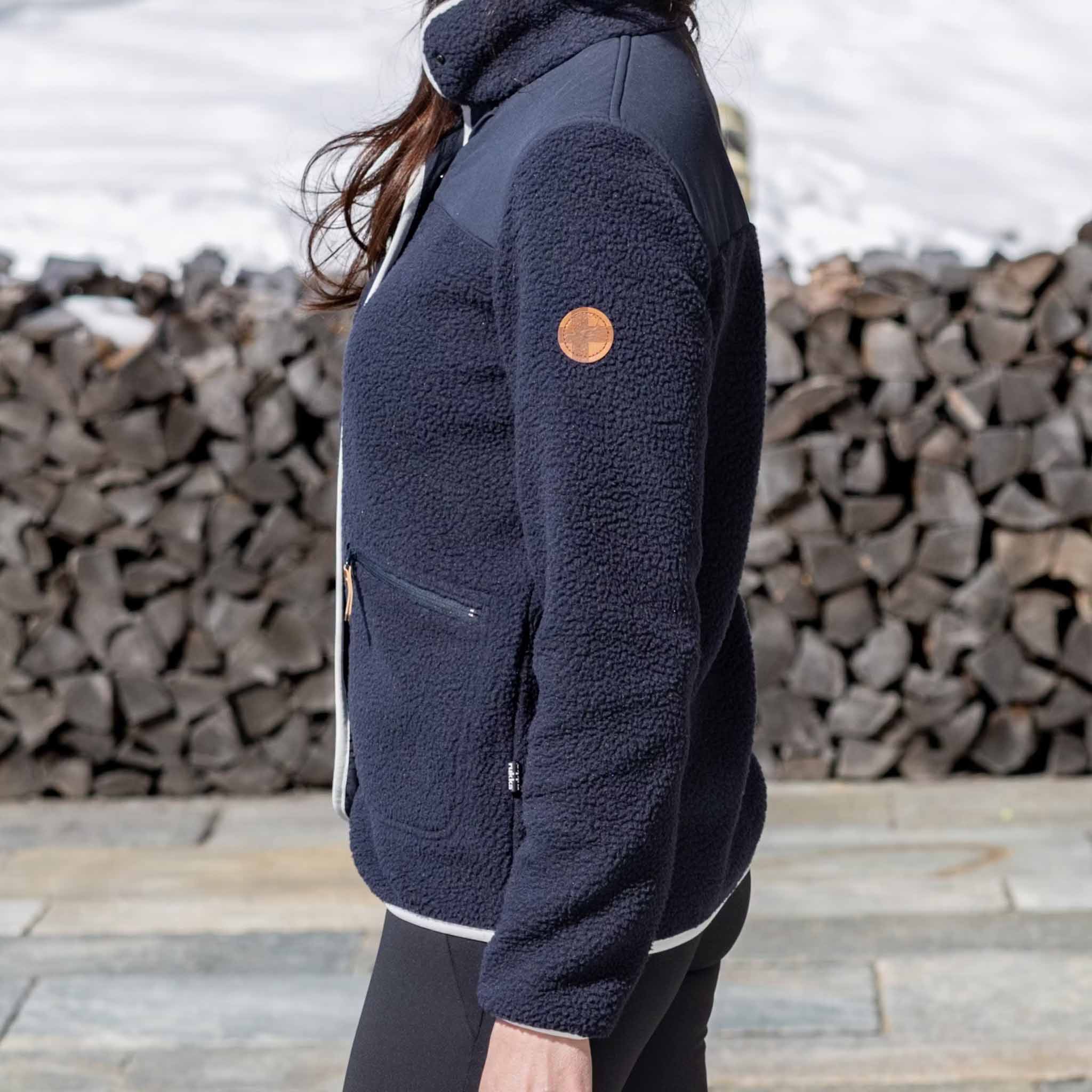 Frauen Jacke Sherpa Anisa dark navy