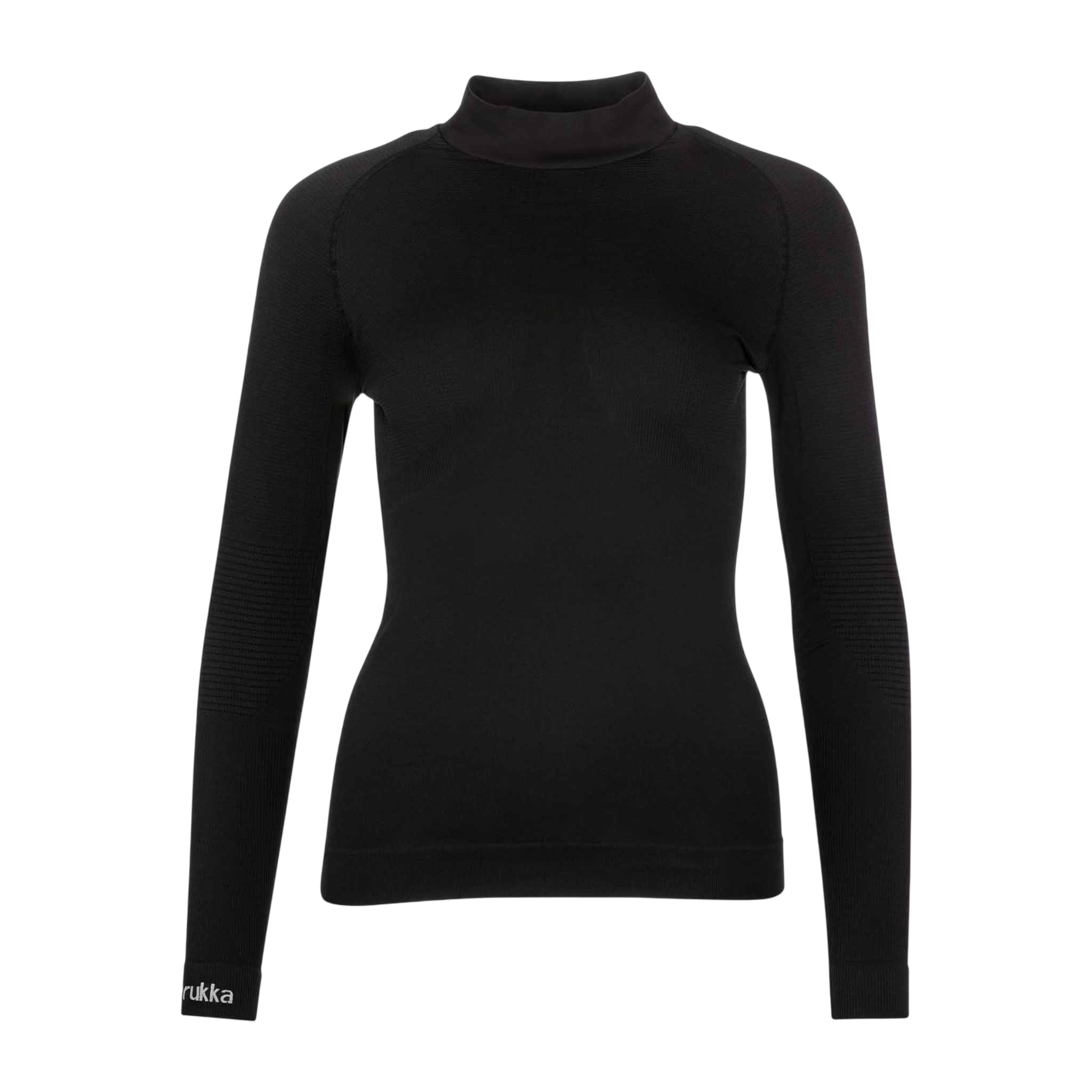 Frauen Langarm Shirt Seamless Caro Black