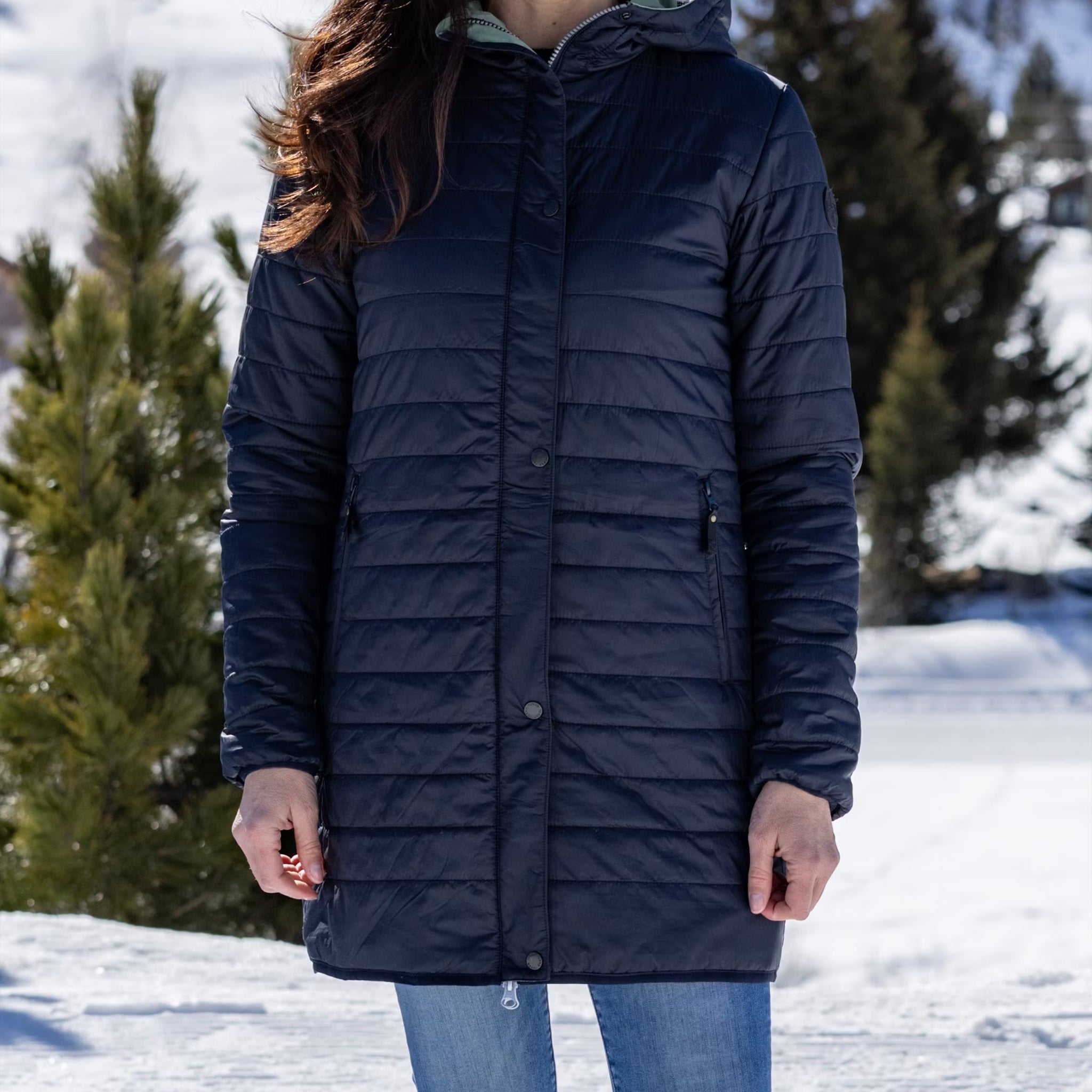 Femmes Gale Manteau d'hiver hedge green