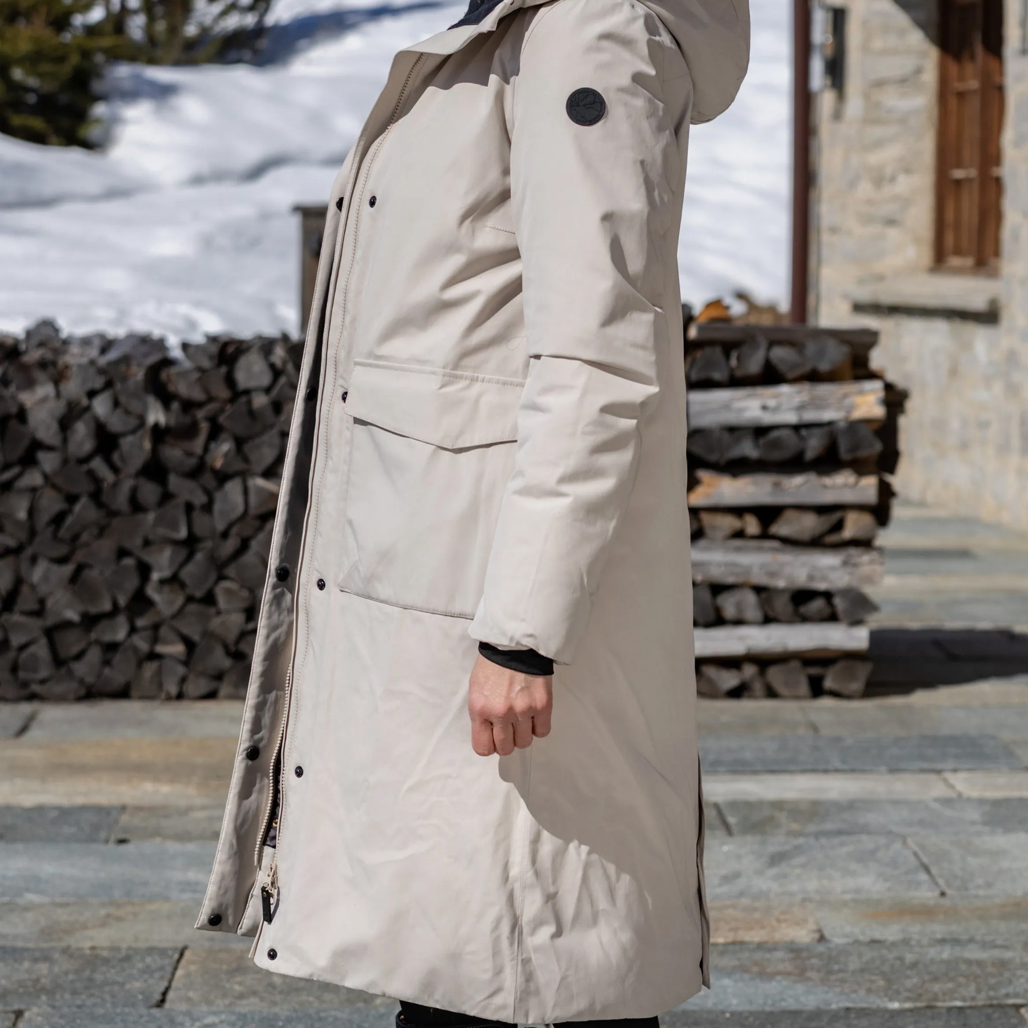 Femmes Gwen Manteau d'hiver pour femmes silver lining