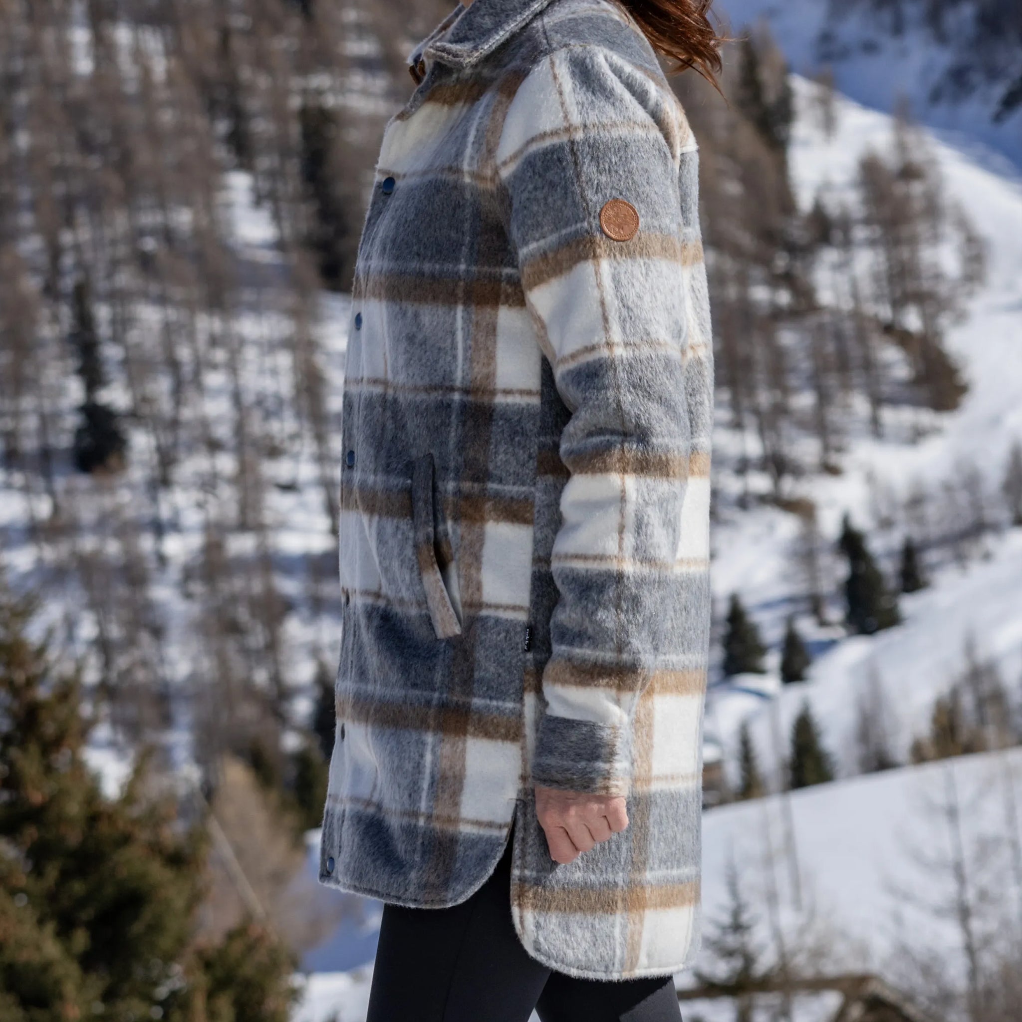 Femmes Marla Veste à carreaux grey