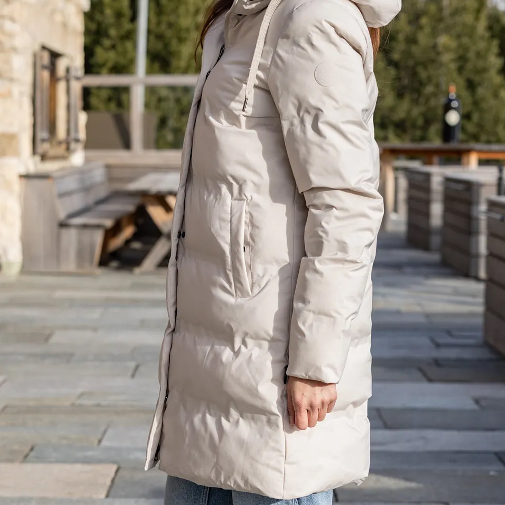 Frauen Steppmantel Paulina silver lining