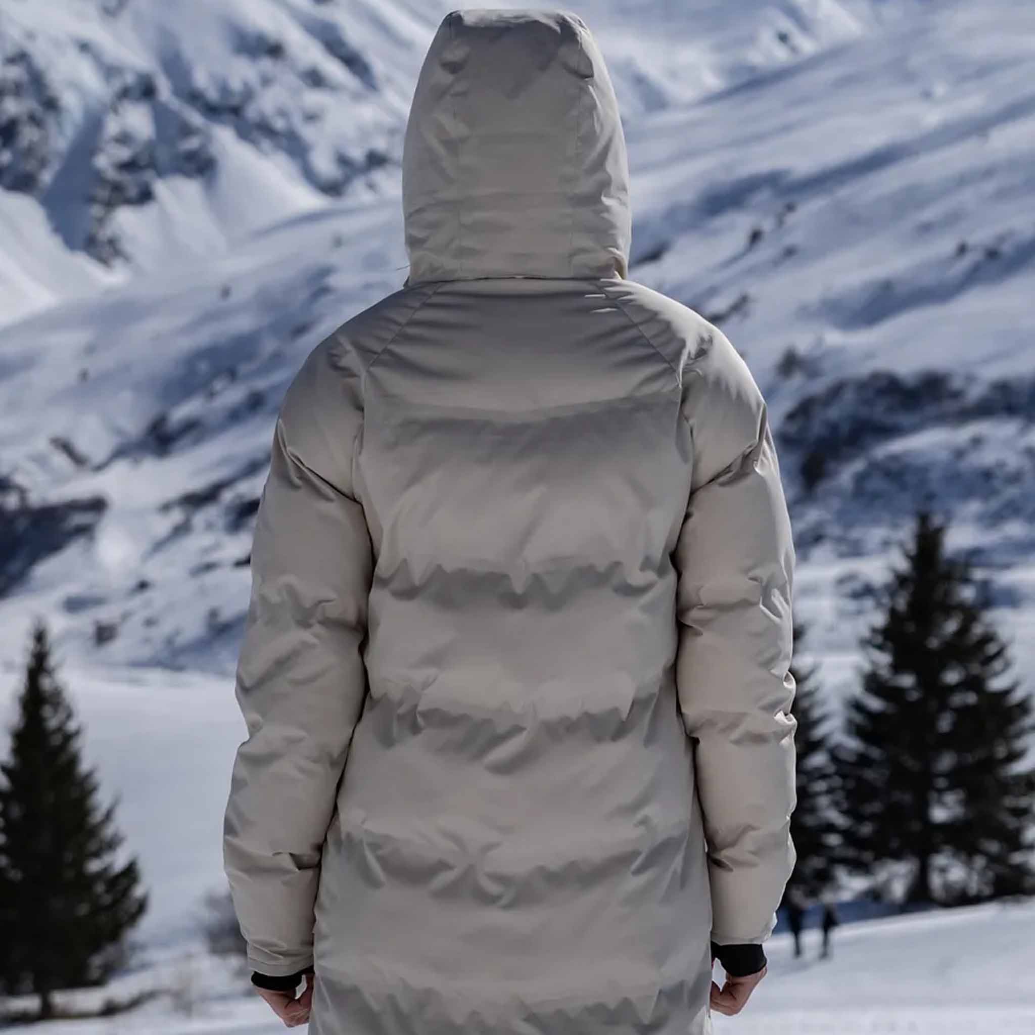 Frauen Wintermantel Vala lang silver lining