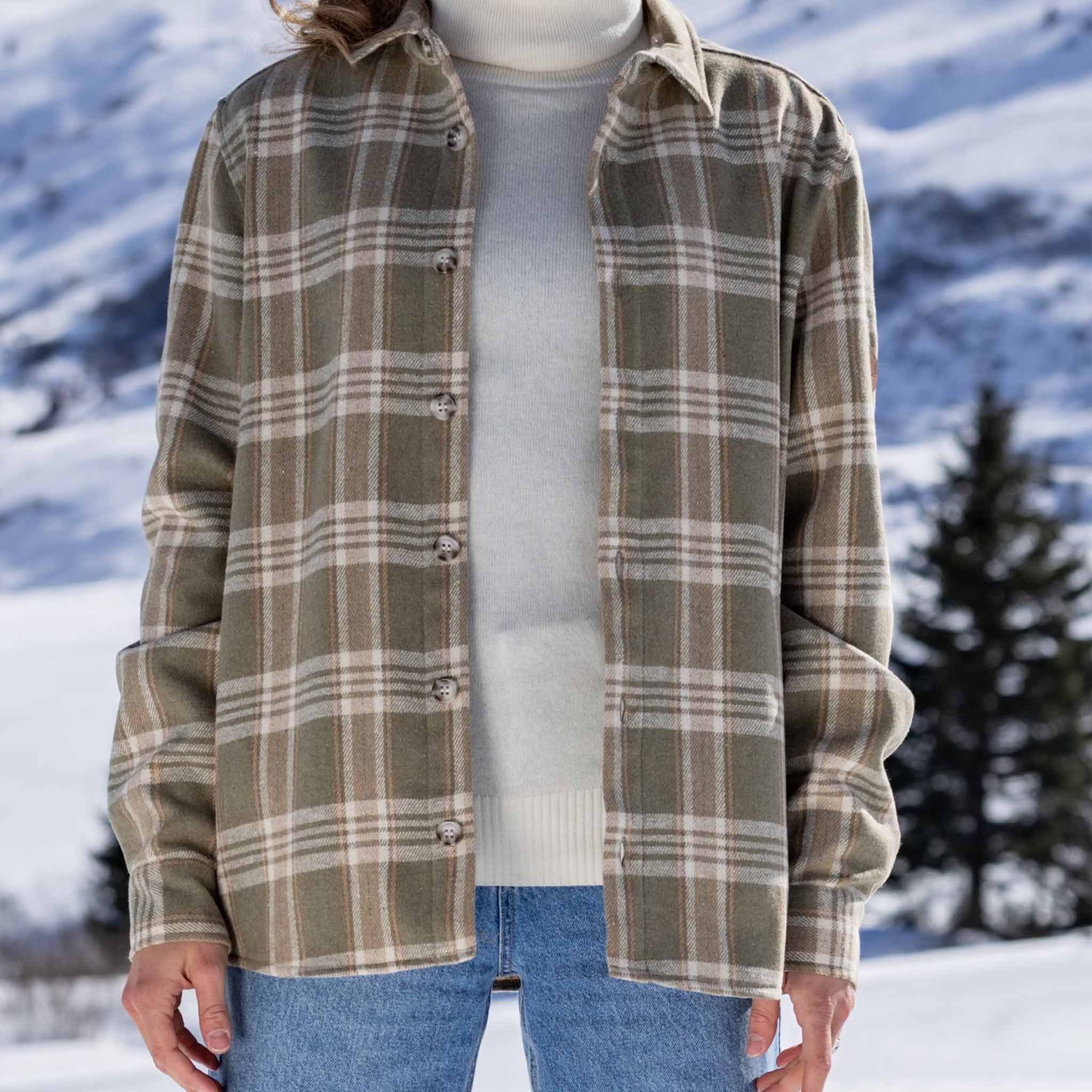 Women's fleece shirt Willa Light Beige