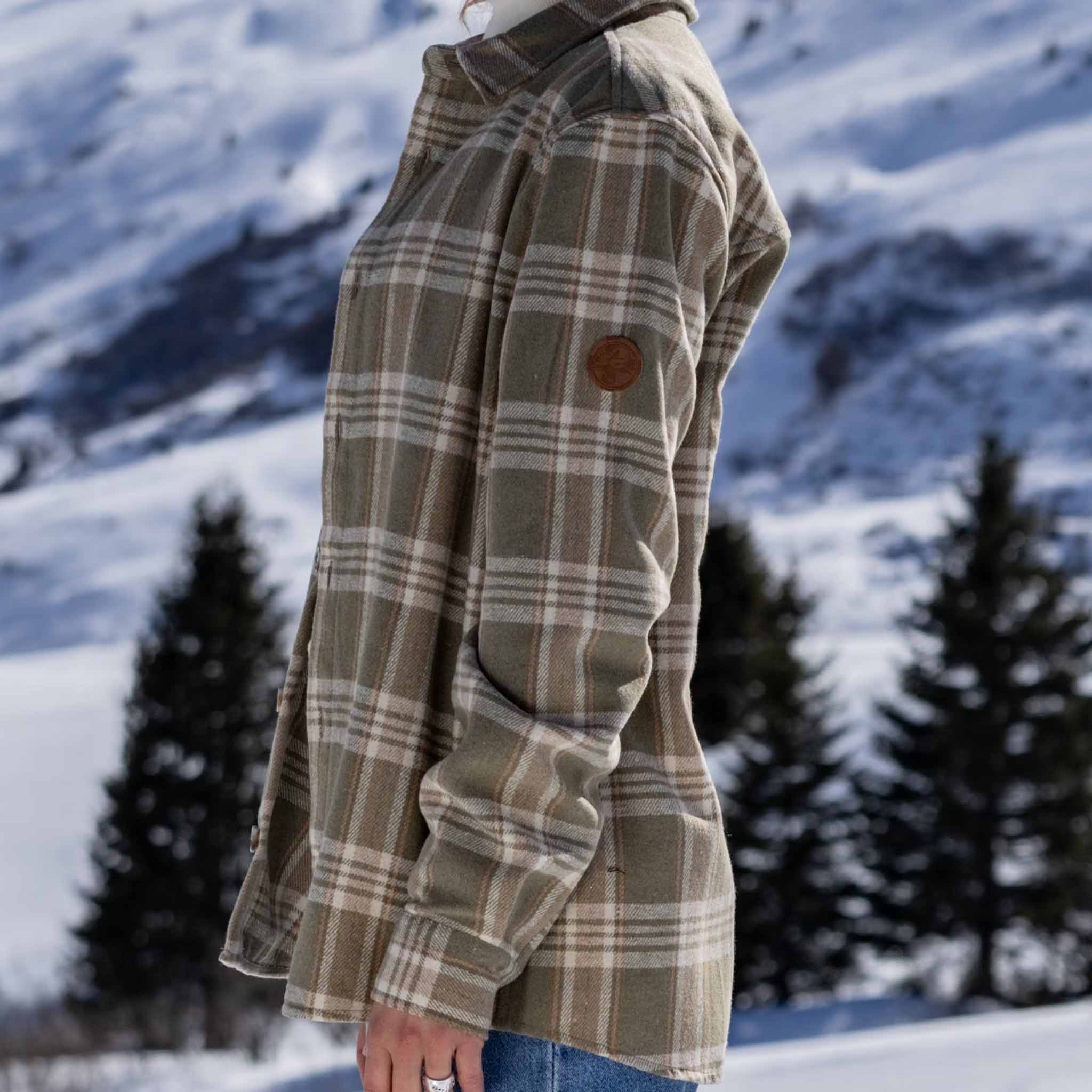 Women's fleece shirt Willa Light Beige