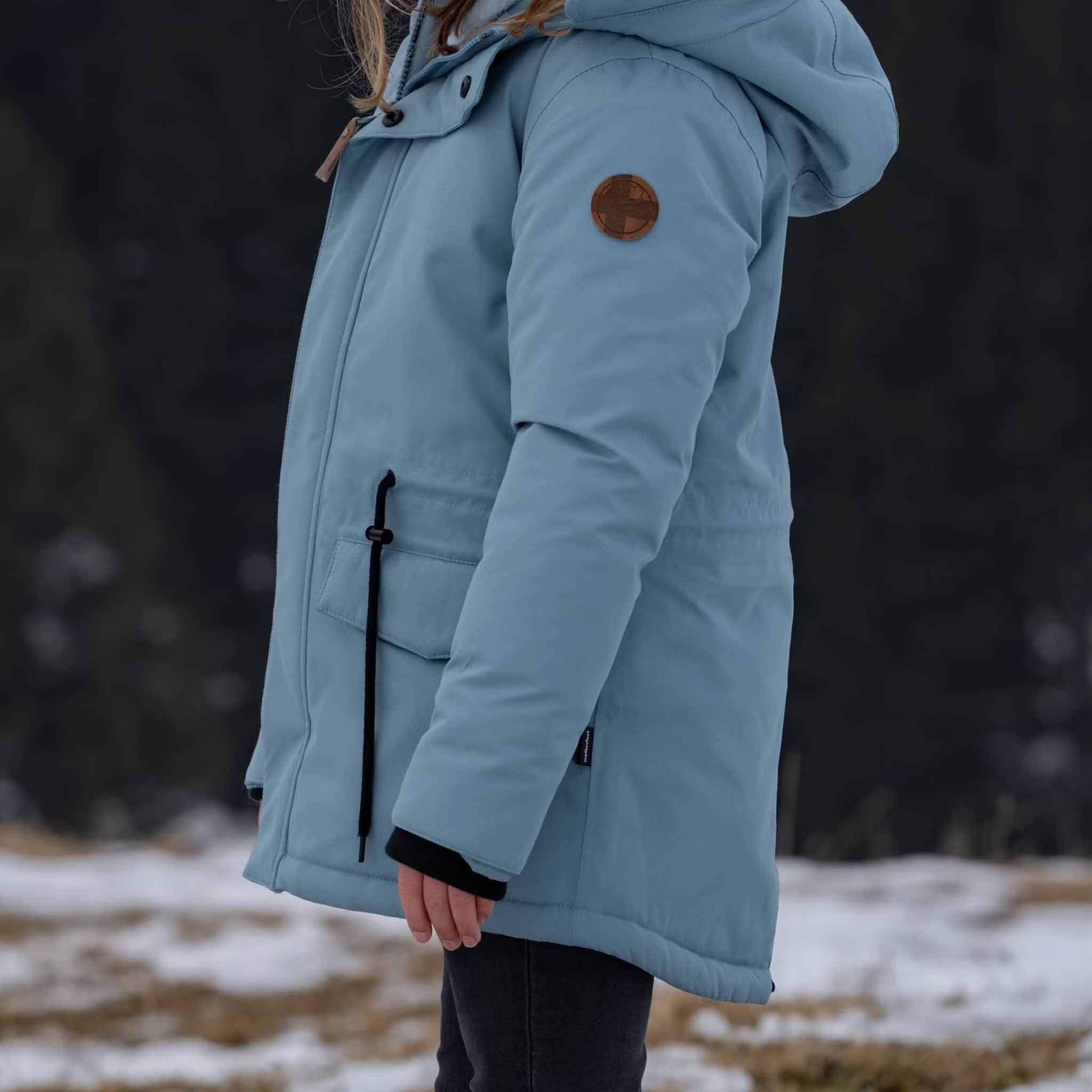 Kids Ella winter parka Smoke Blue