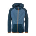Kinder Fleece Zip-Hoodie Erik Majolica Blue