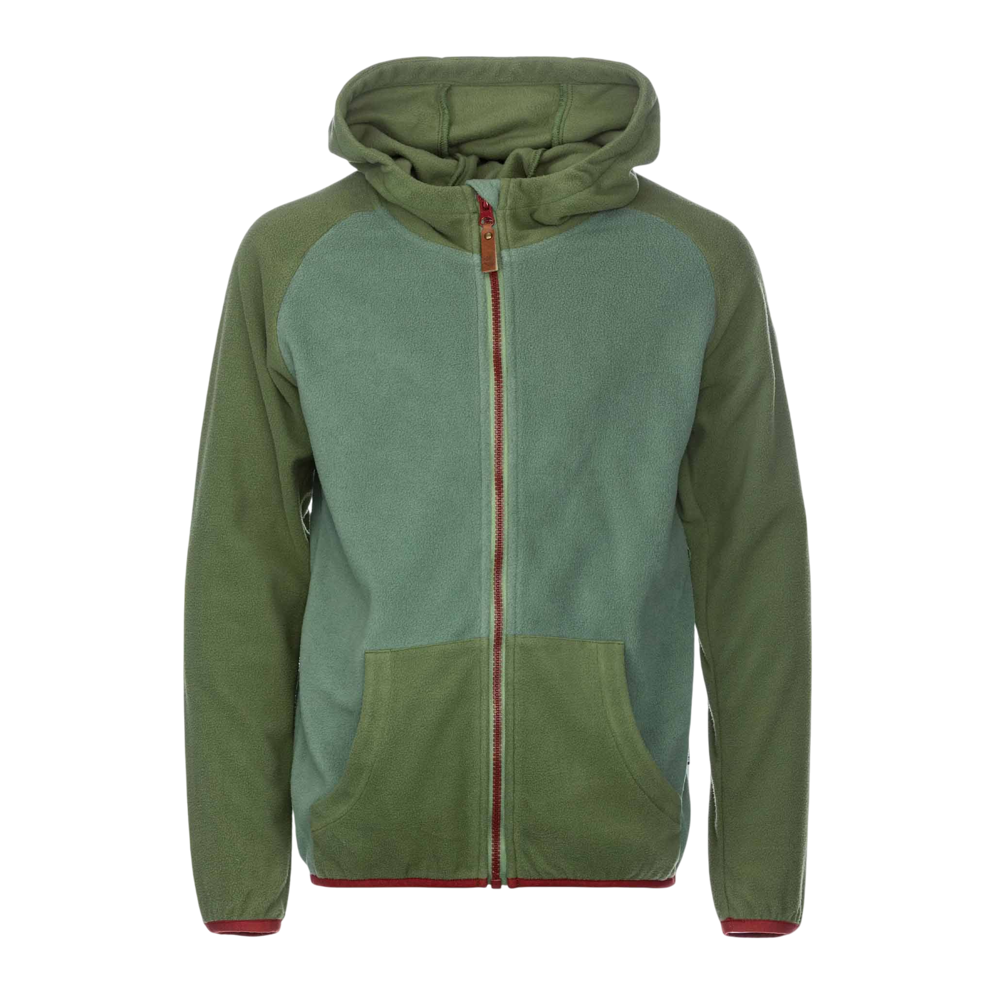 Kinder Fleece Zip-Hoodie Erik Vineyard Green