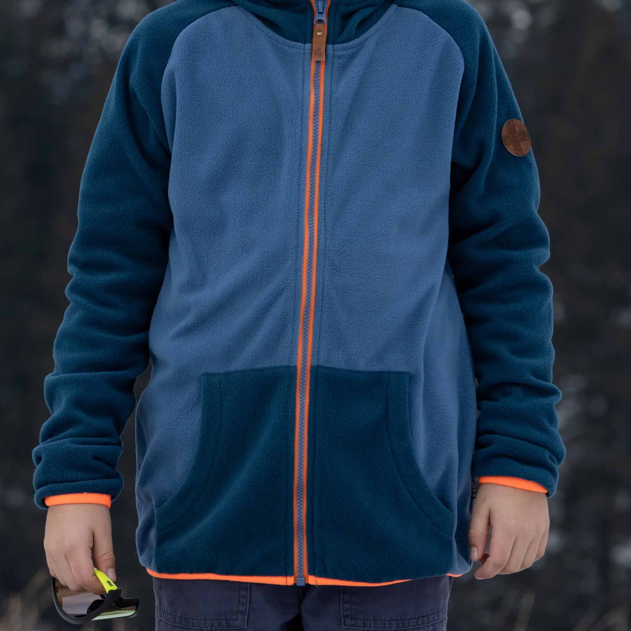 Enfants Erik Fleece Zip-Hoodie Majolica Blue