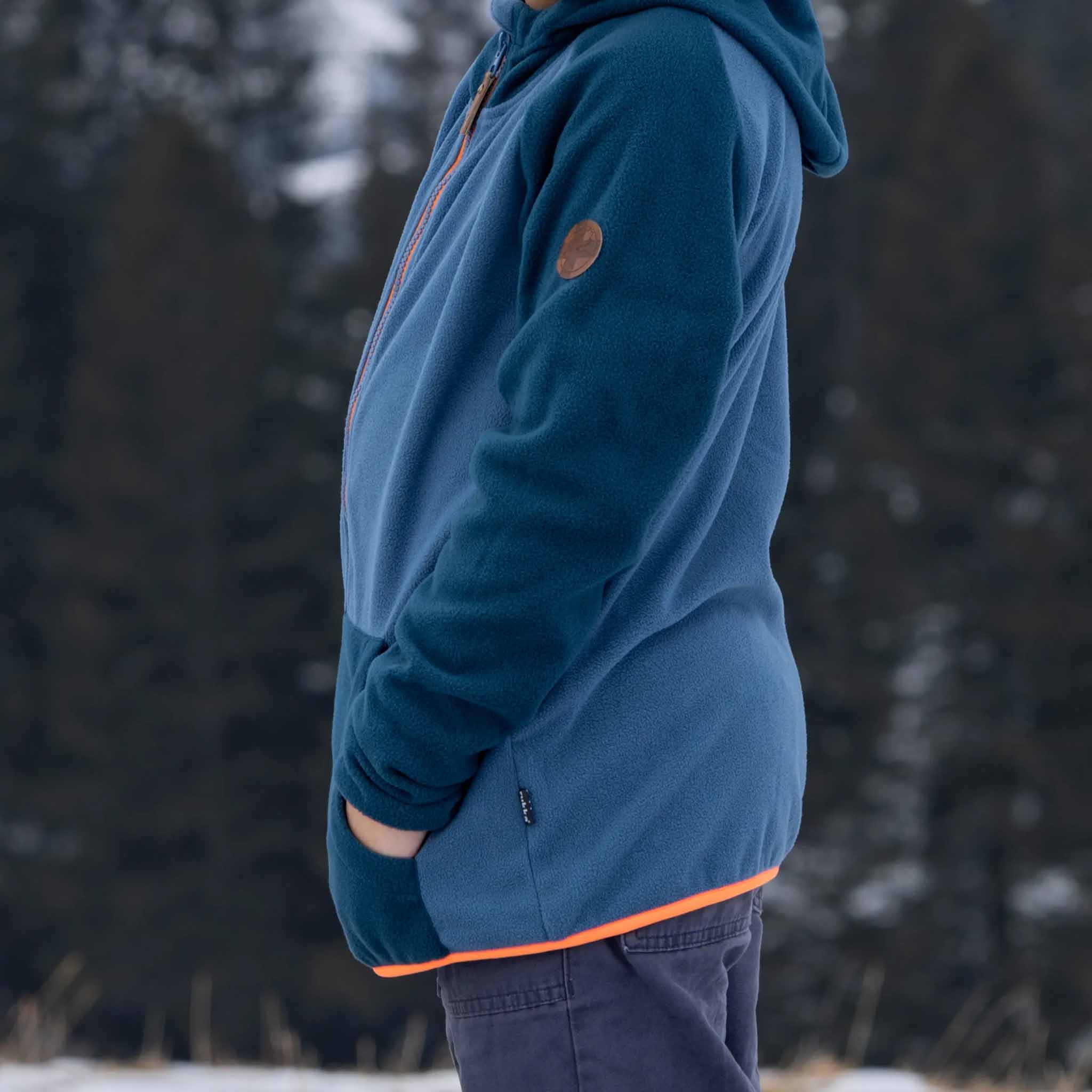 Enfants Erik Fleece Zip-Hoodie Majolica Blue