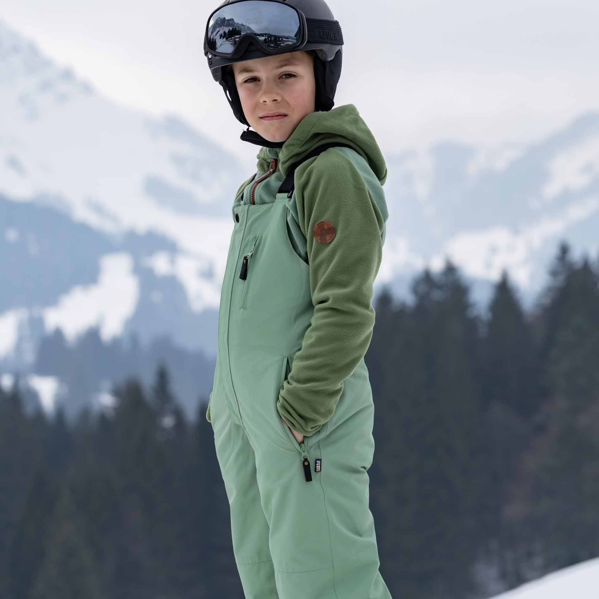 Enfants Erik Fleece Zip-Hoodie Vineyard Green