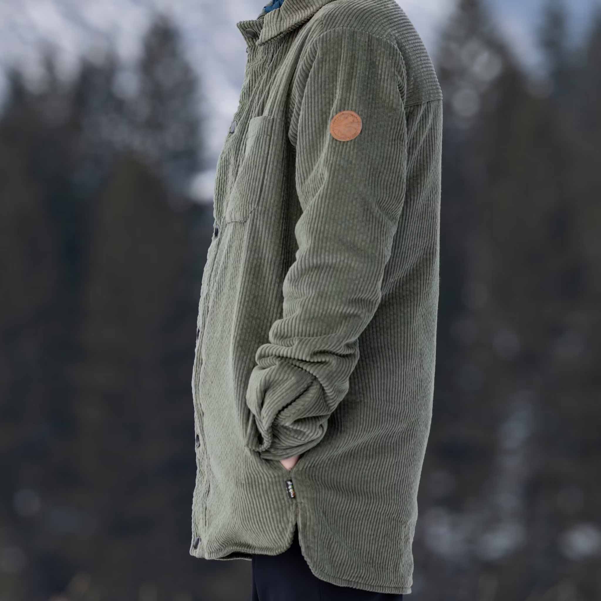 Kids Gordi fleece shirt-jacket Thyme