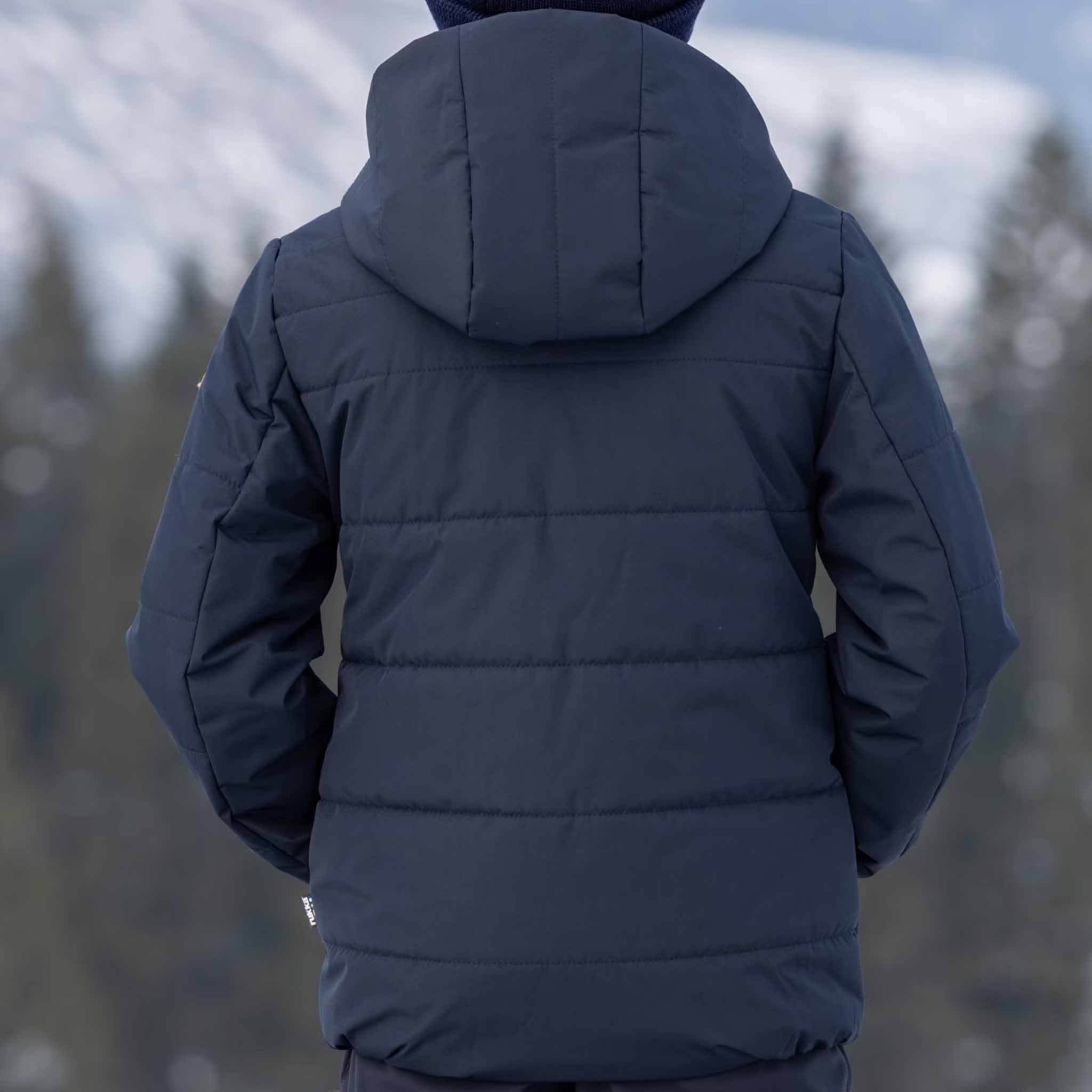 Veste matelassée Loup enfants Dark Navy