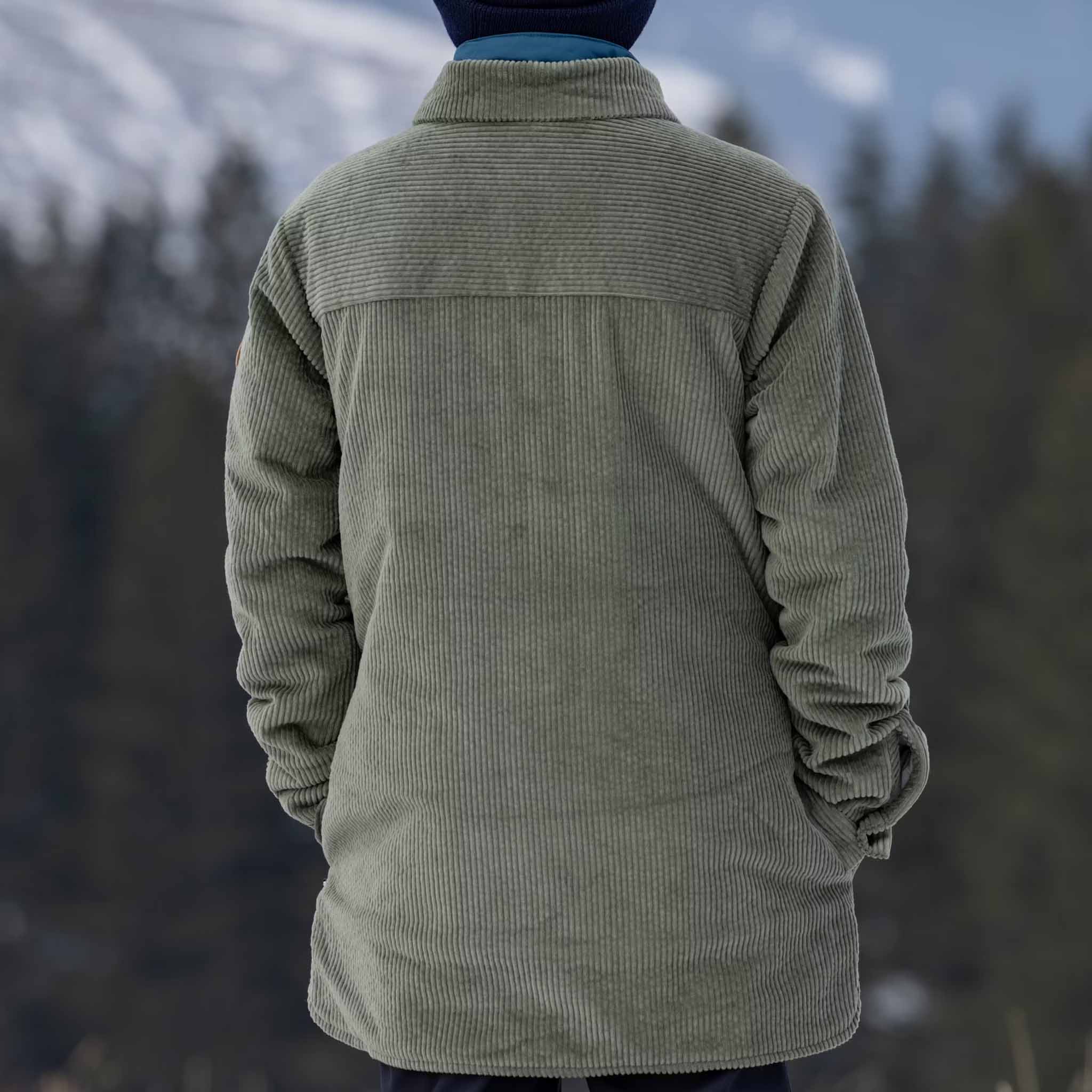 Kids Gordi fleece shirt-jacket Thyme