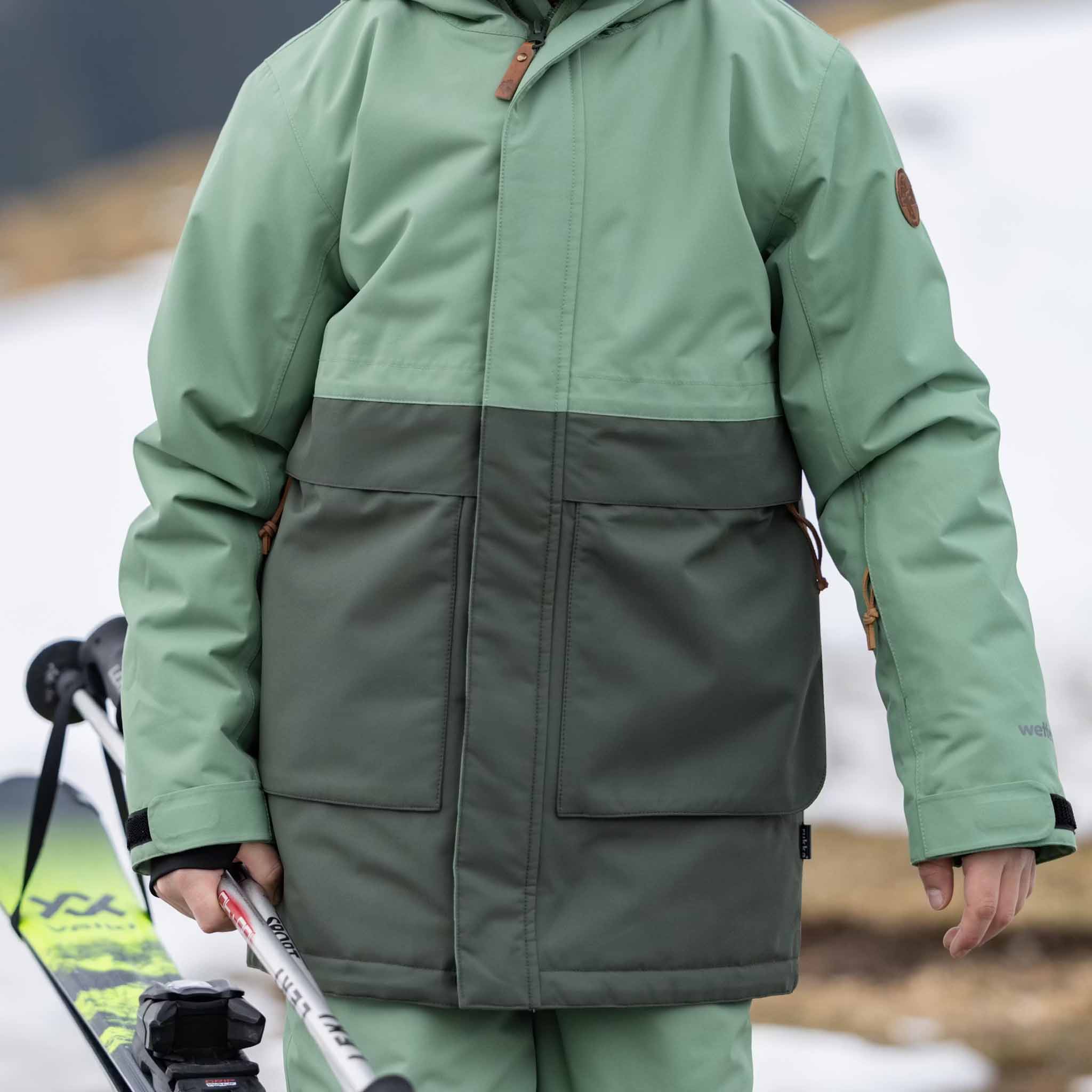 Enfants Tobo Skiparka Loden Frost