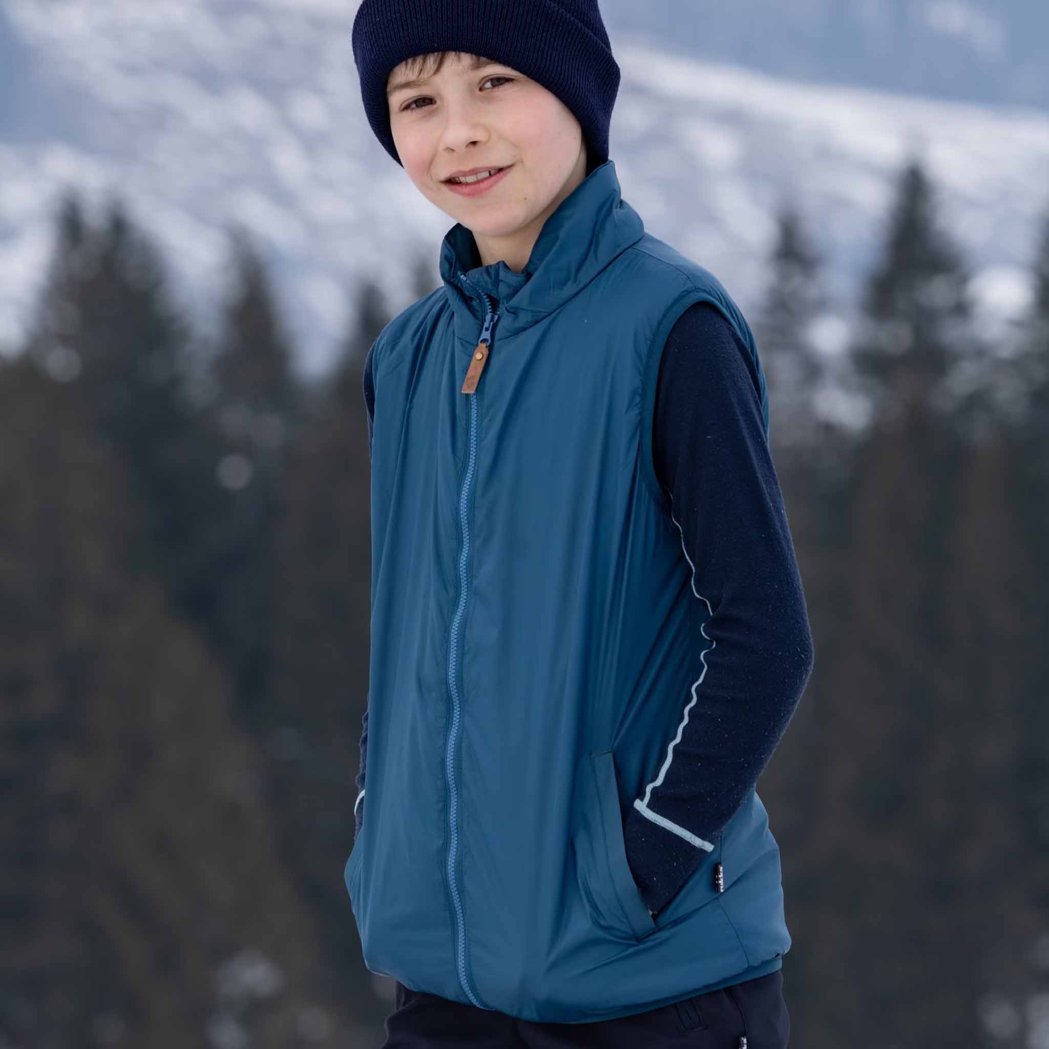 Kinder Thermo Gilet Vosa Majolica Blue