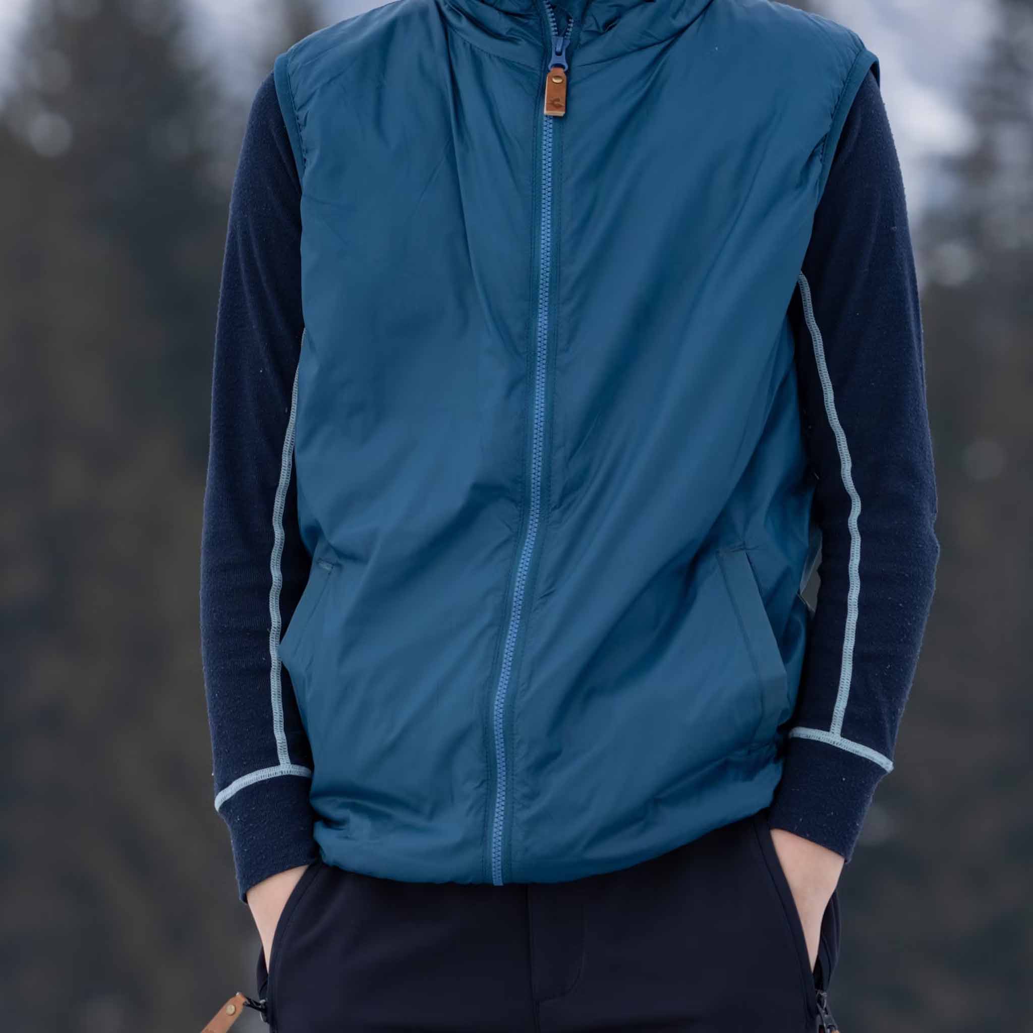 Kinder Thermo Gilet Vosa Majolica Blue