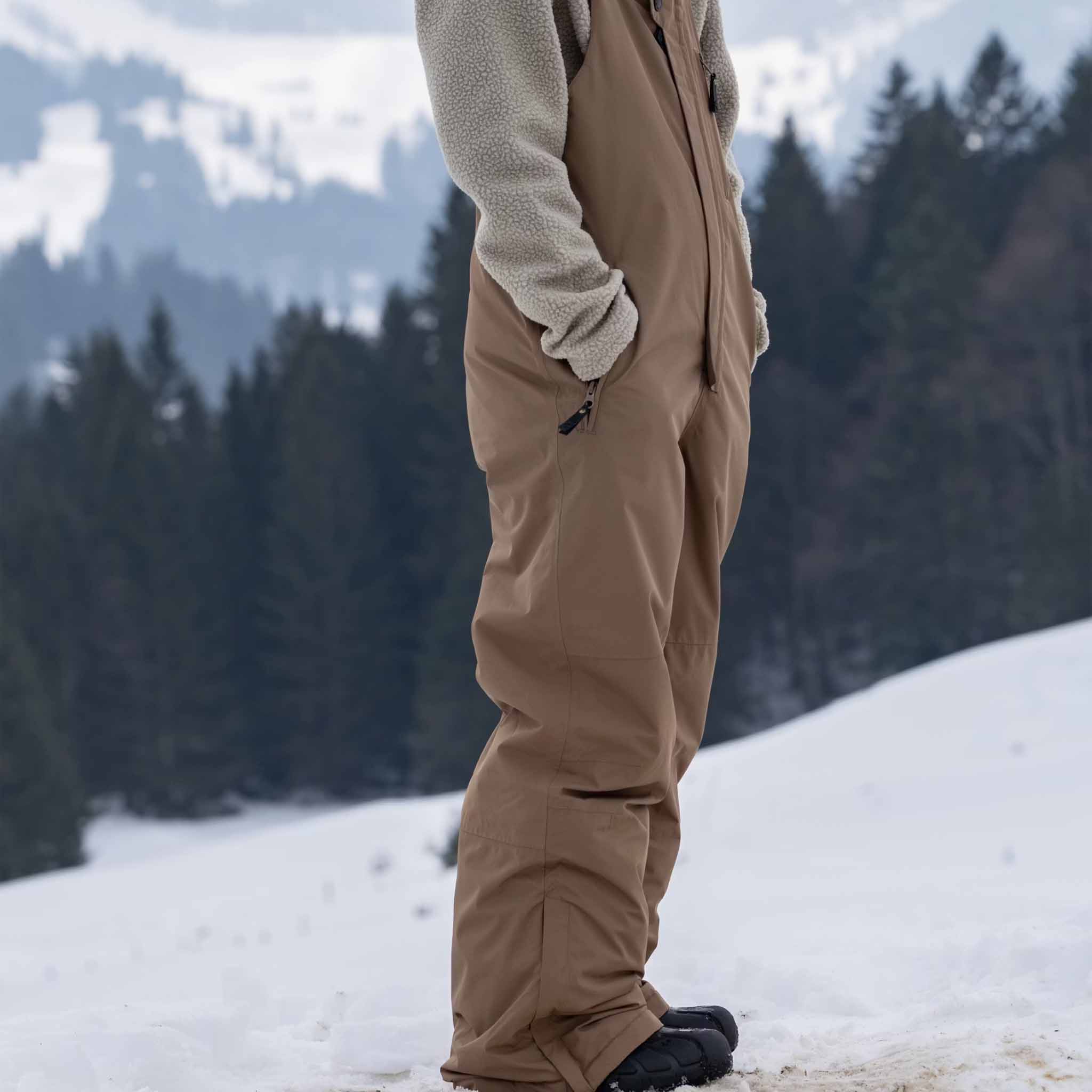 Kids Yuki ski dungarees Shitake