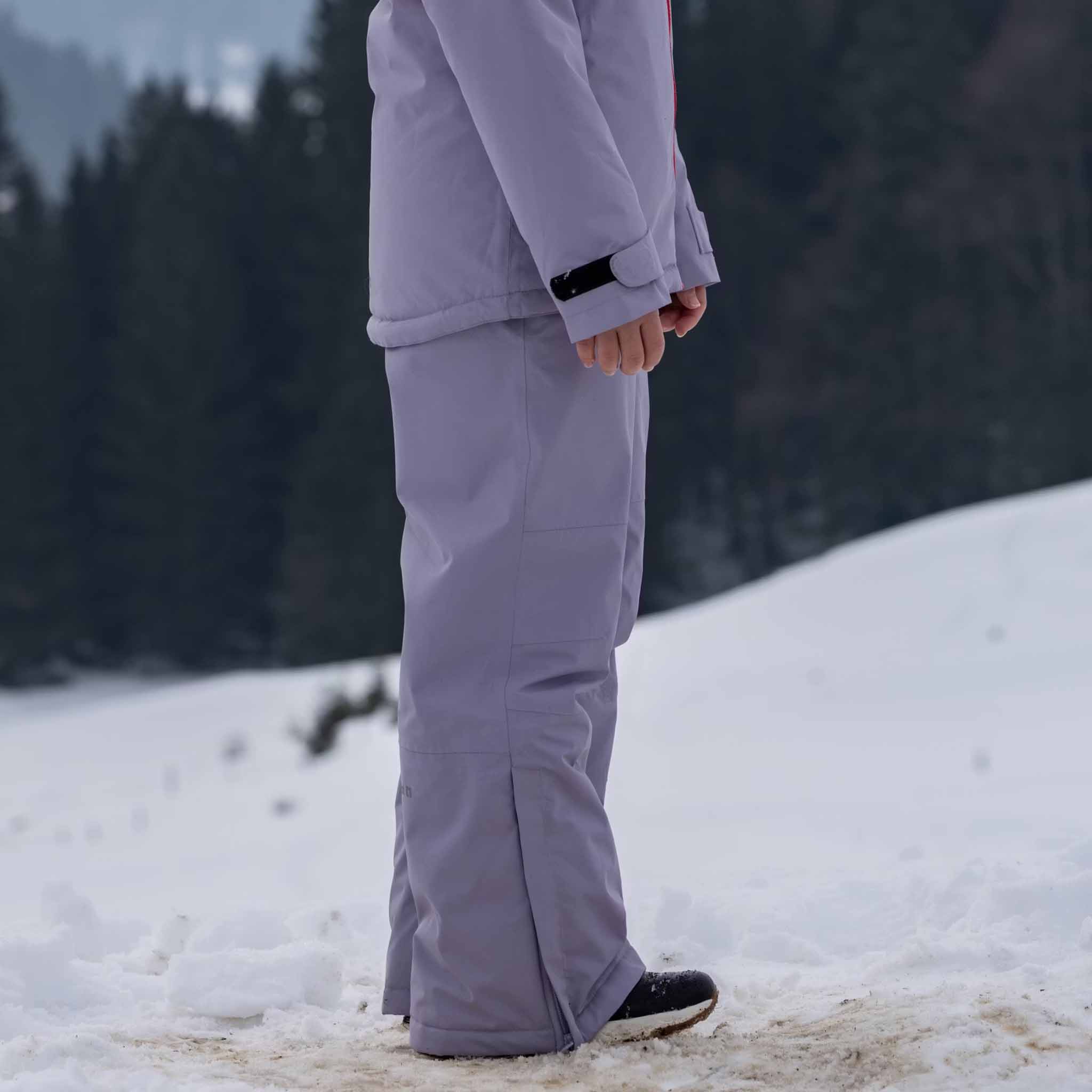 Kids Yuki ski dungarees Lavender Aura