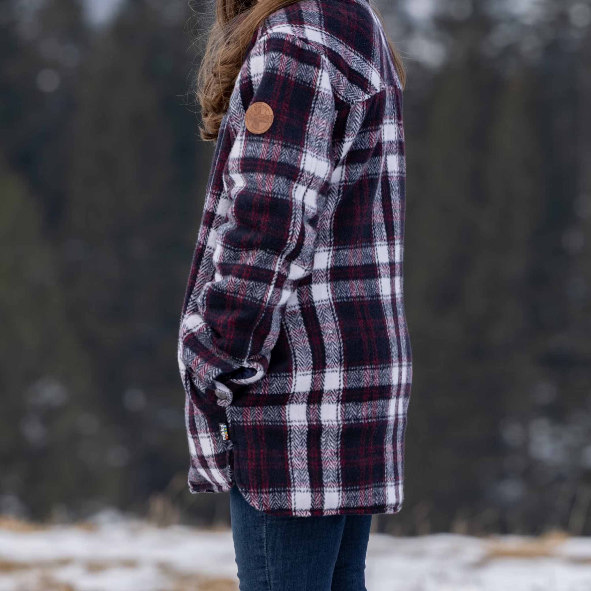 Kids Wilma fleece shirt-jacket Dark Navy