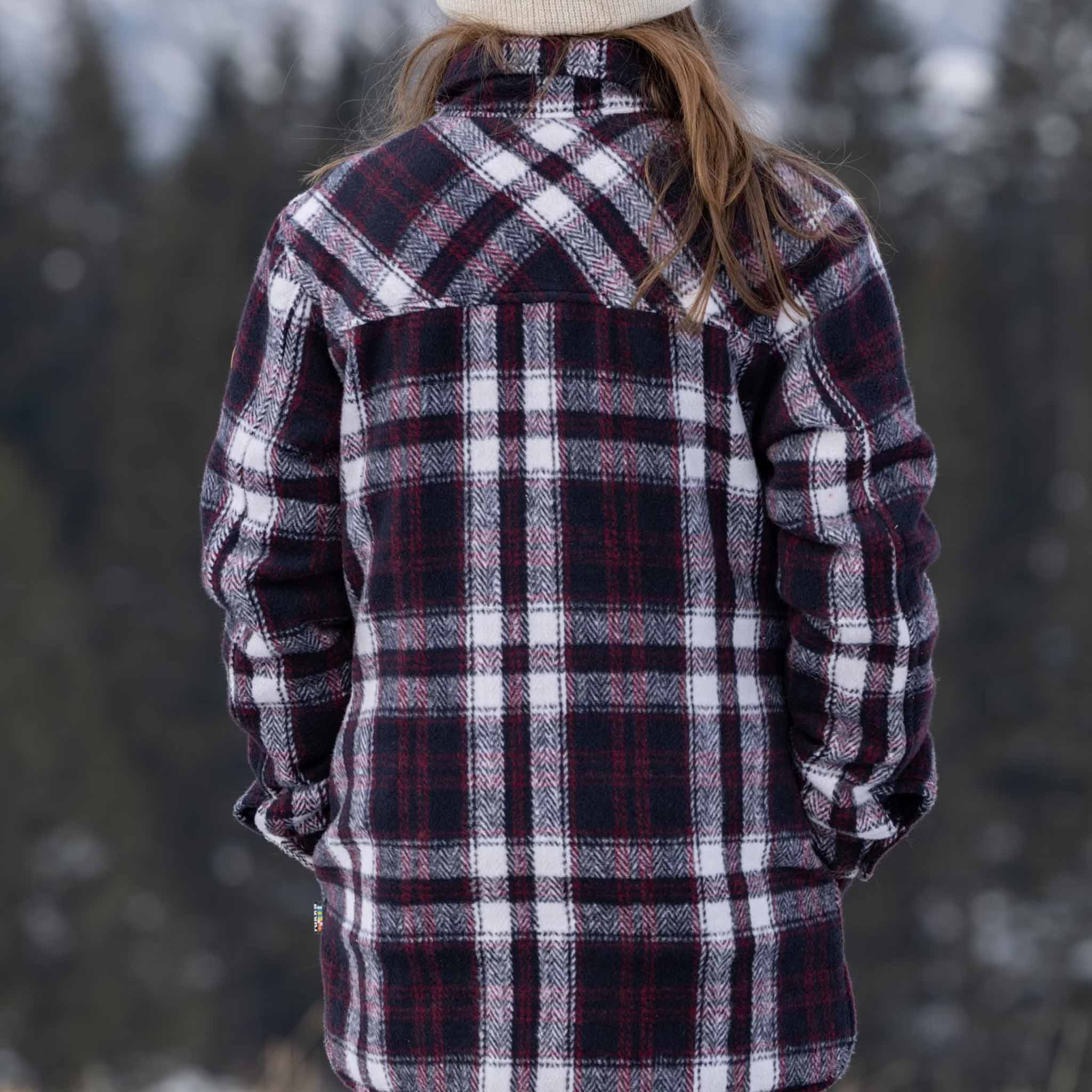 Kids Wilma fleece shirt-jacket Dark Navy