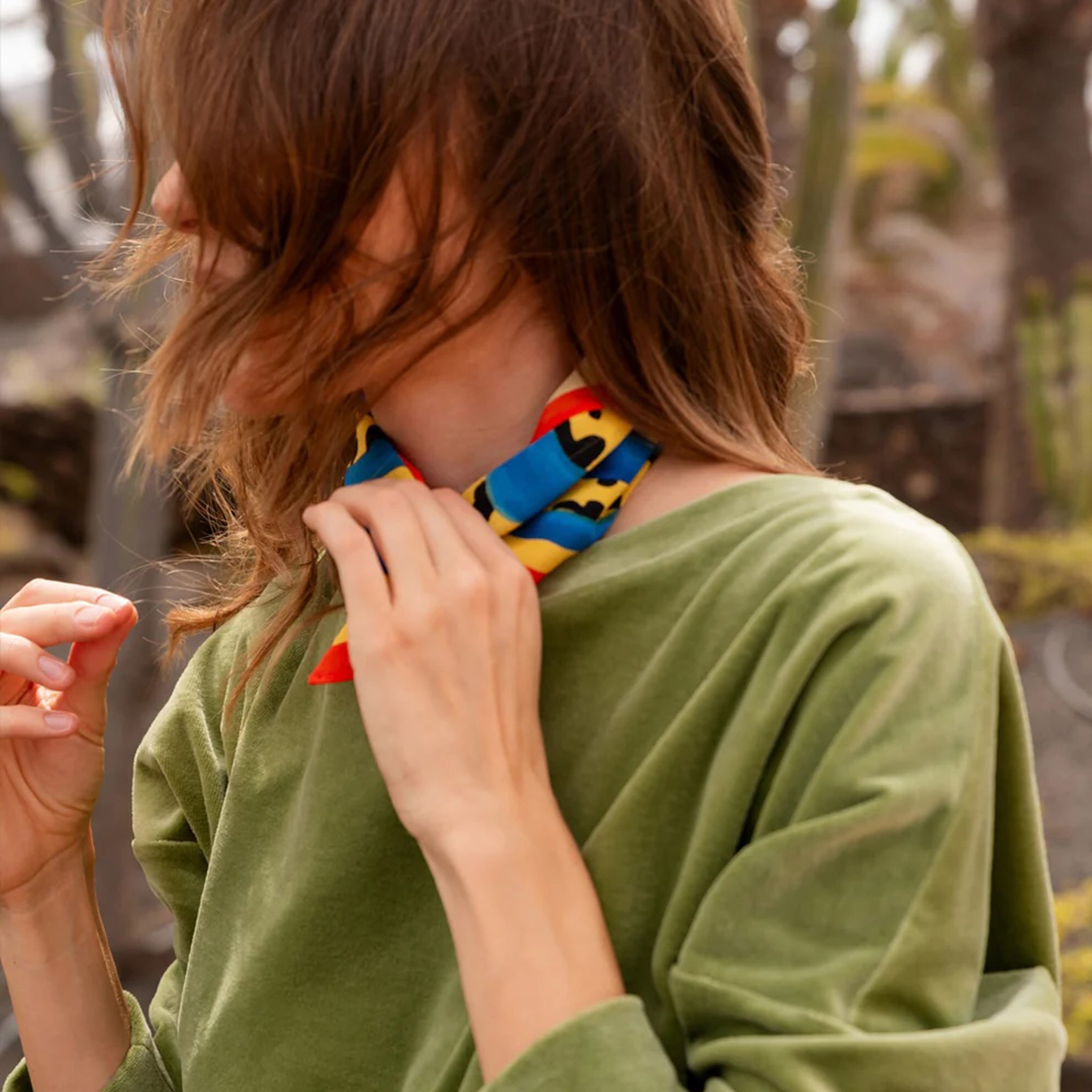 Adult Foulard Apple Mini Rot, Blau, Gold Schwarz