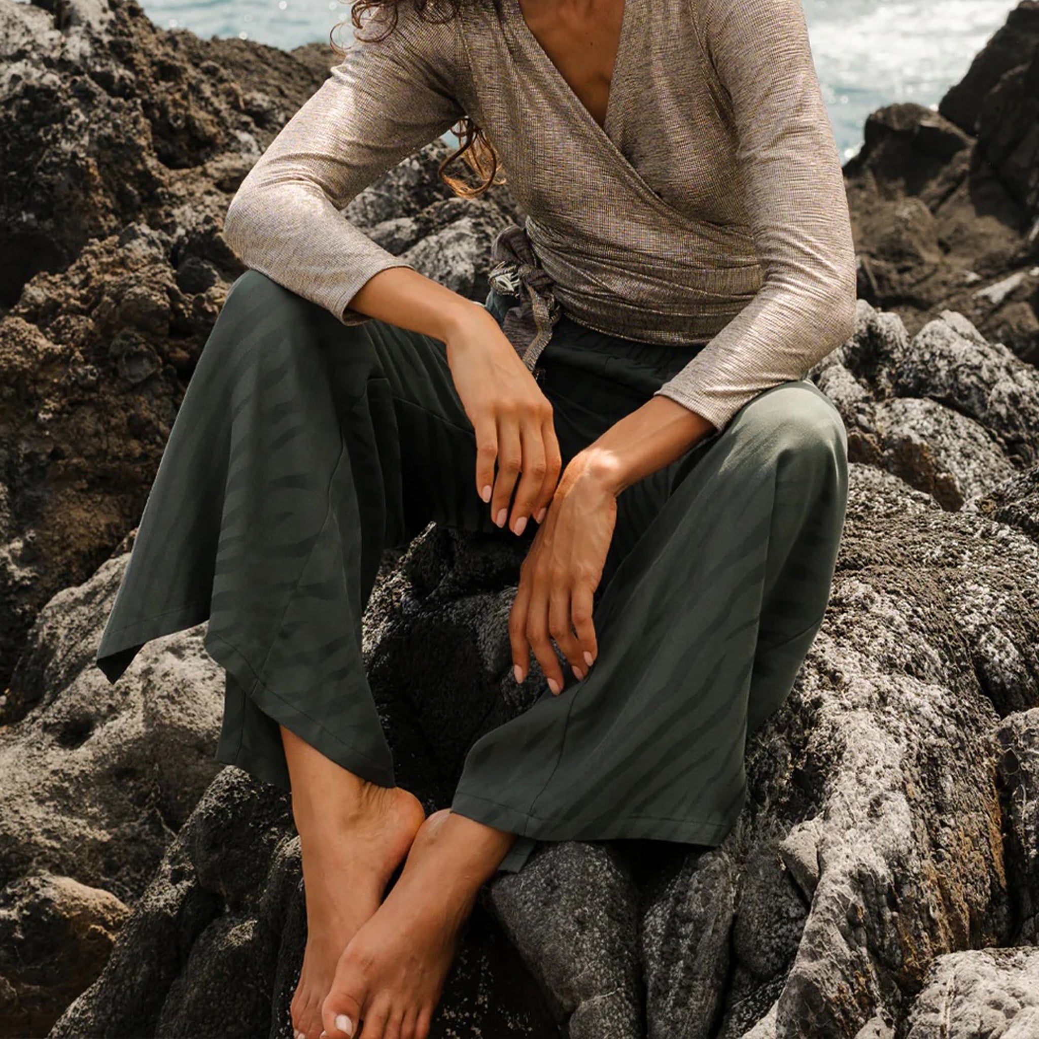 Pantalon adulte Milan Zebra Forest Dark Sage