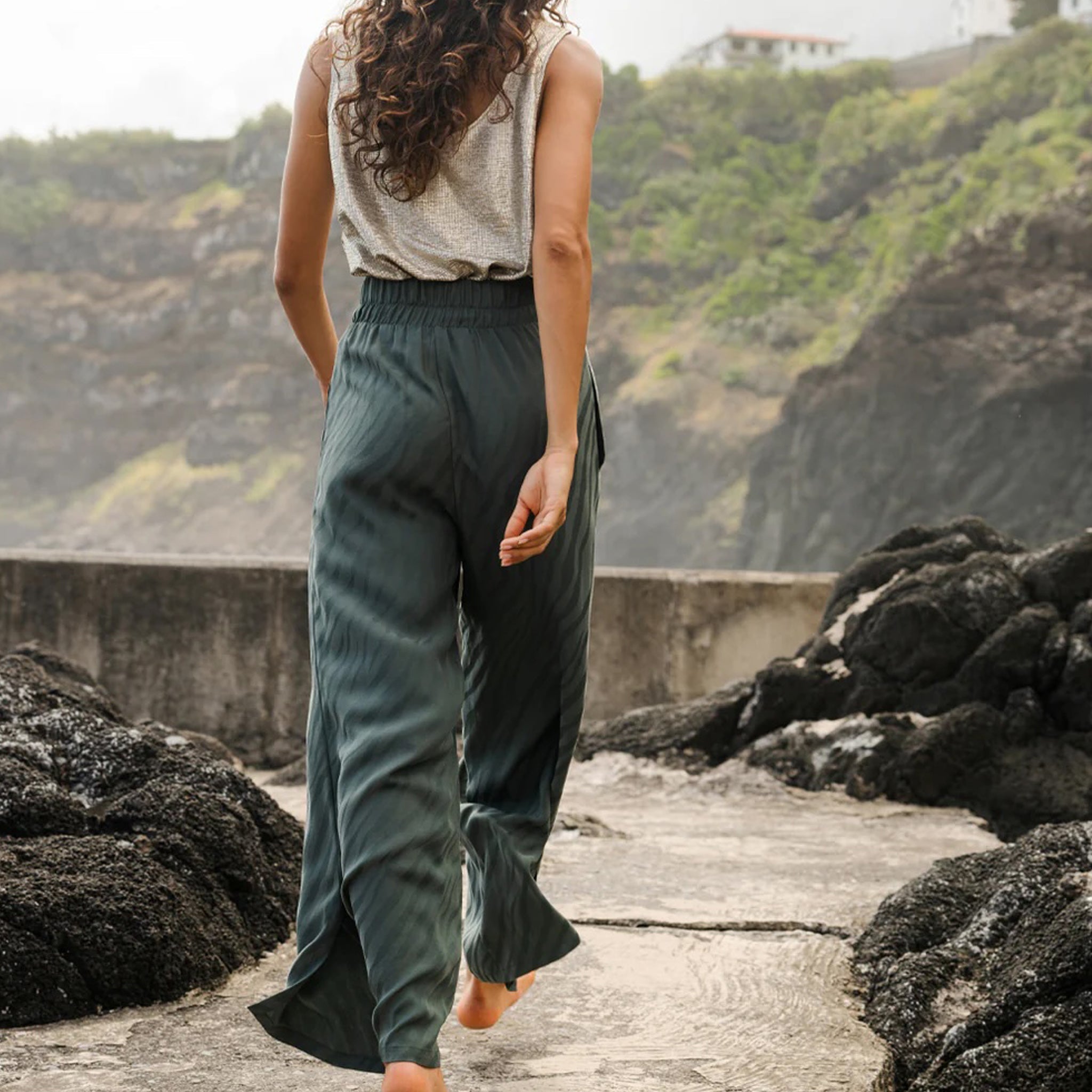 Pantalon adulte Milan Zebra Forest Dark Sage