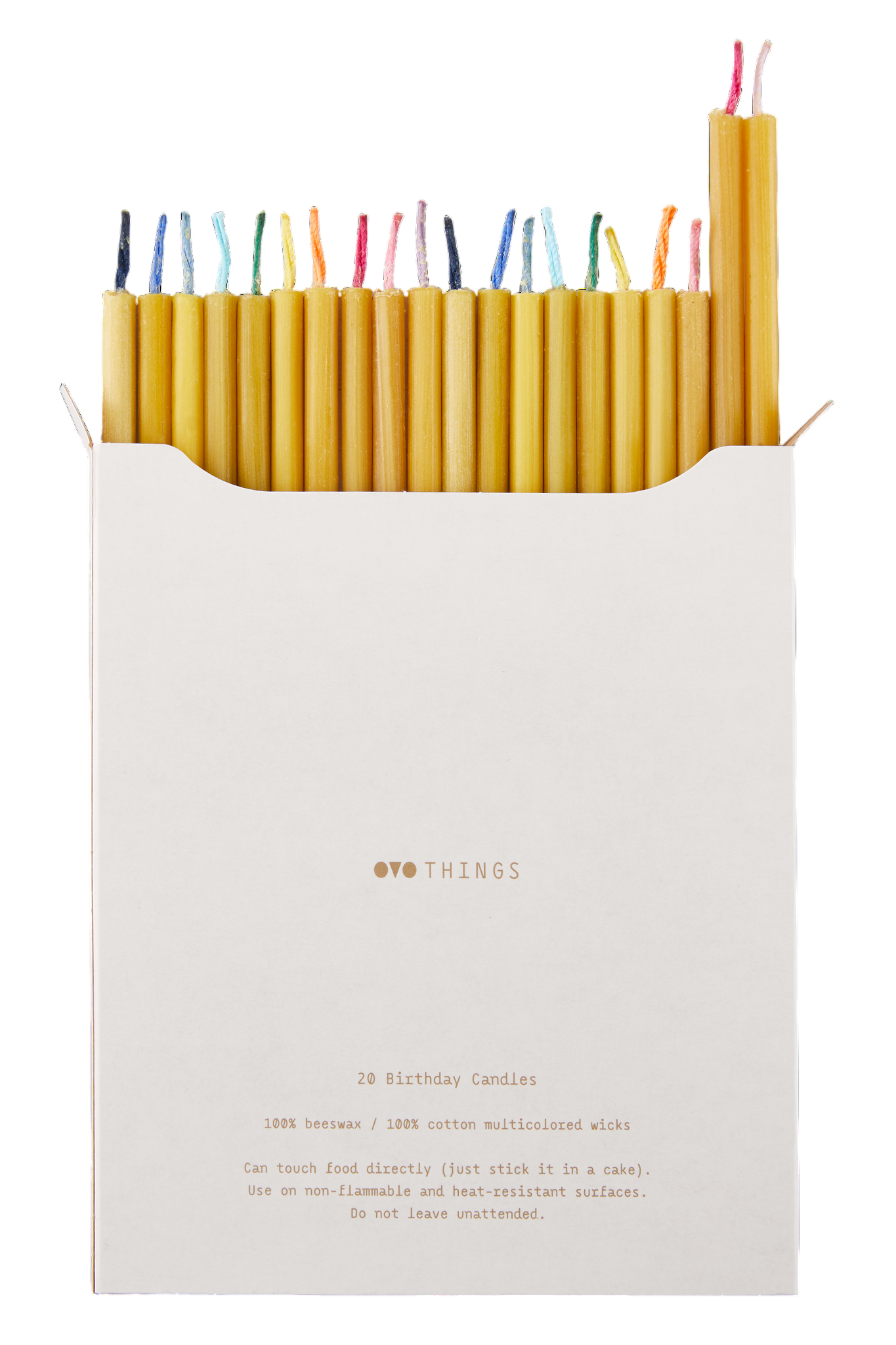 Geburtstagskerzen Bienenwachs 20 Stück