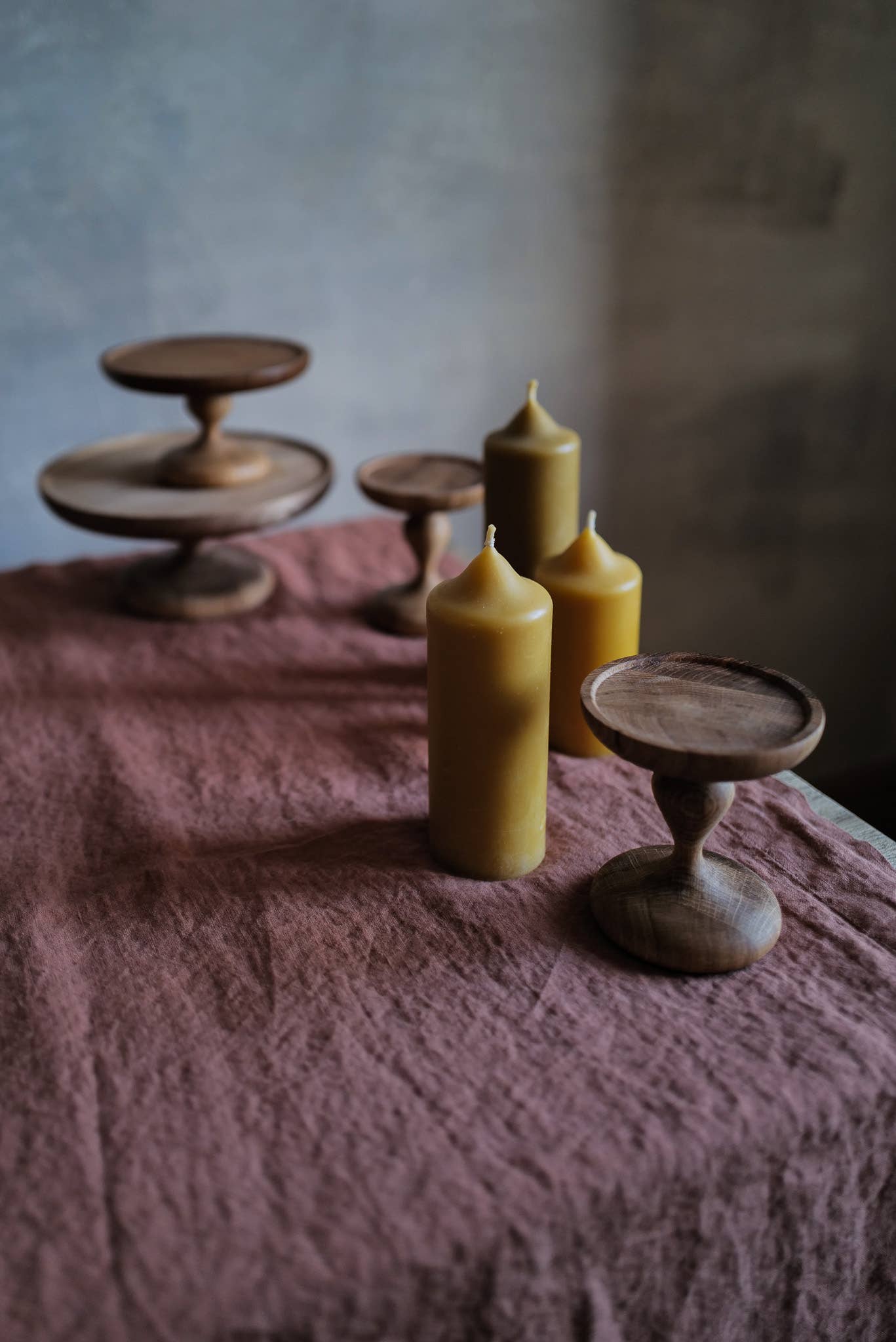 Grande bougie en cire d'abeille