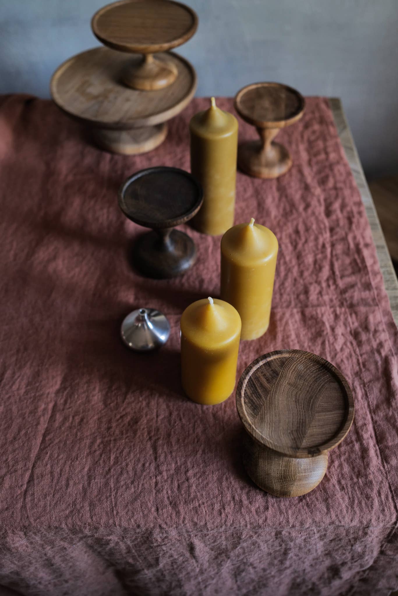 Grande bougie en cire d'abeille