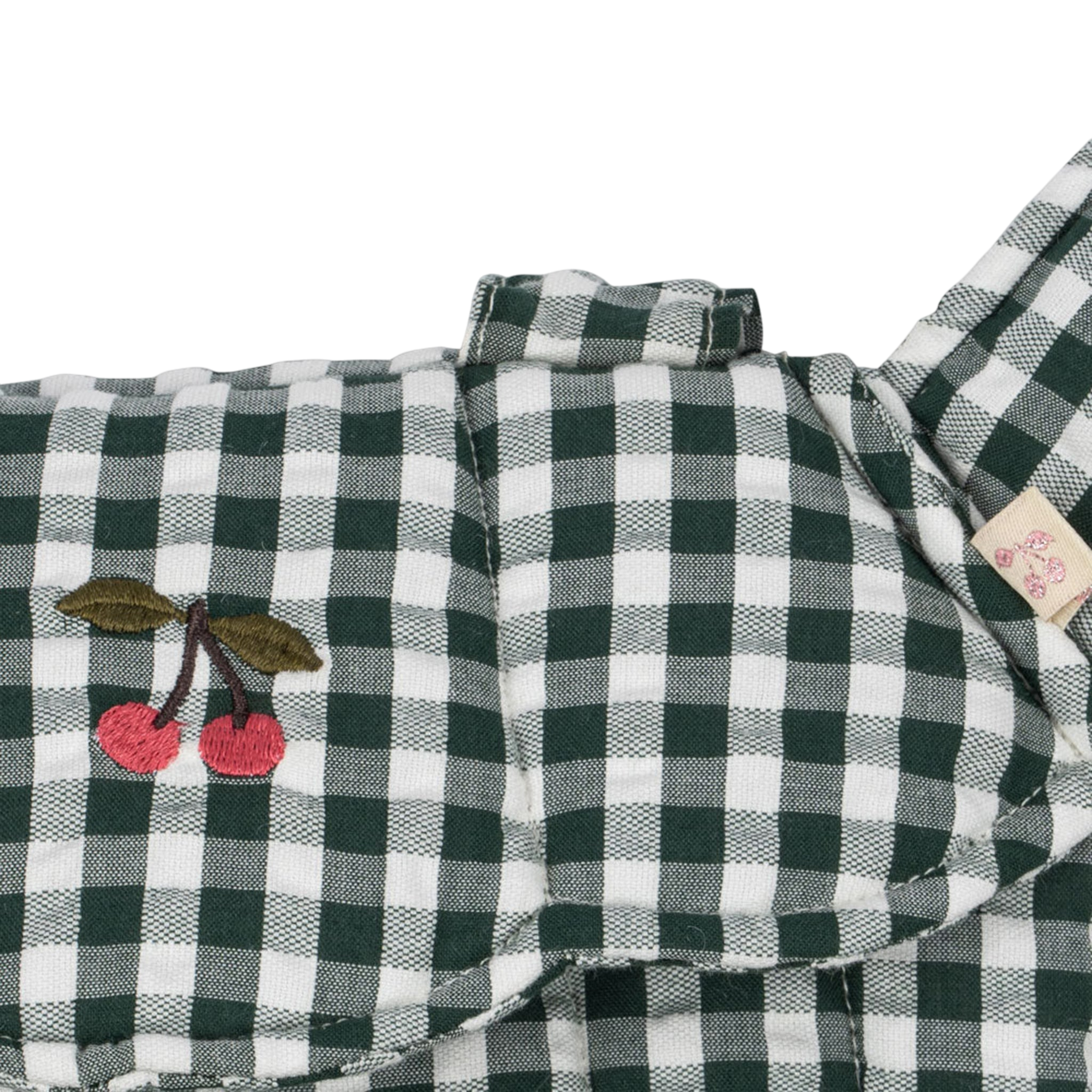 Doll carrier bag Green Check