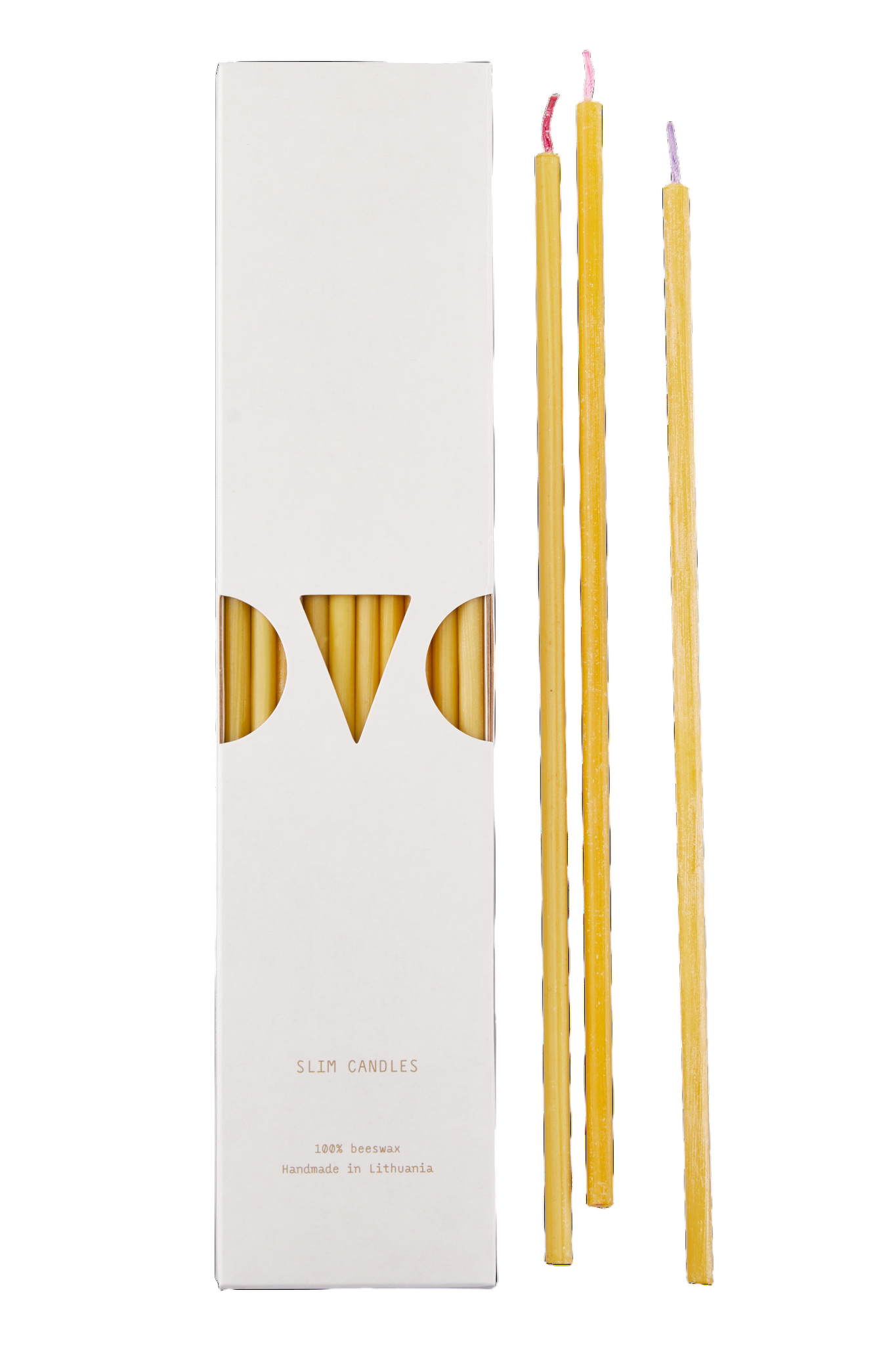 Bougies en cire d'abeille Slim Candles