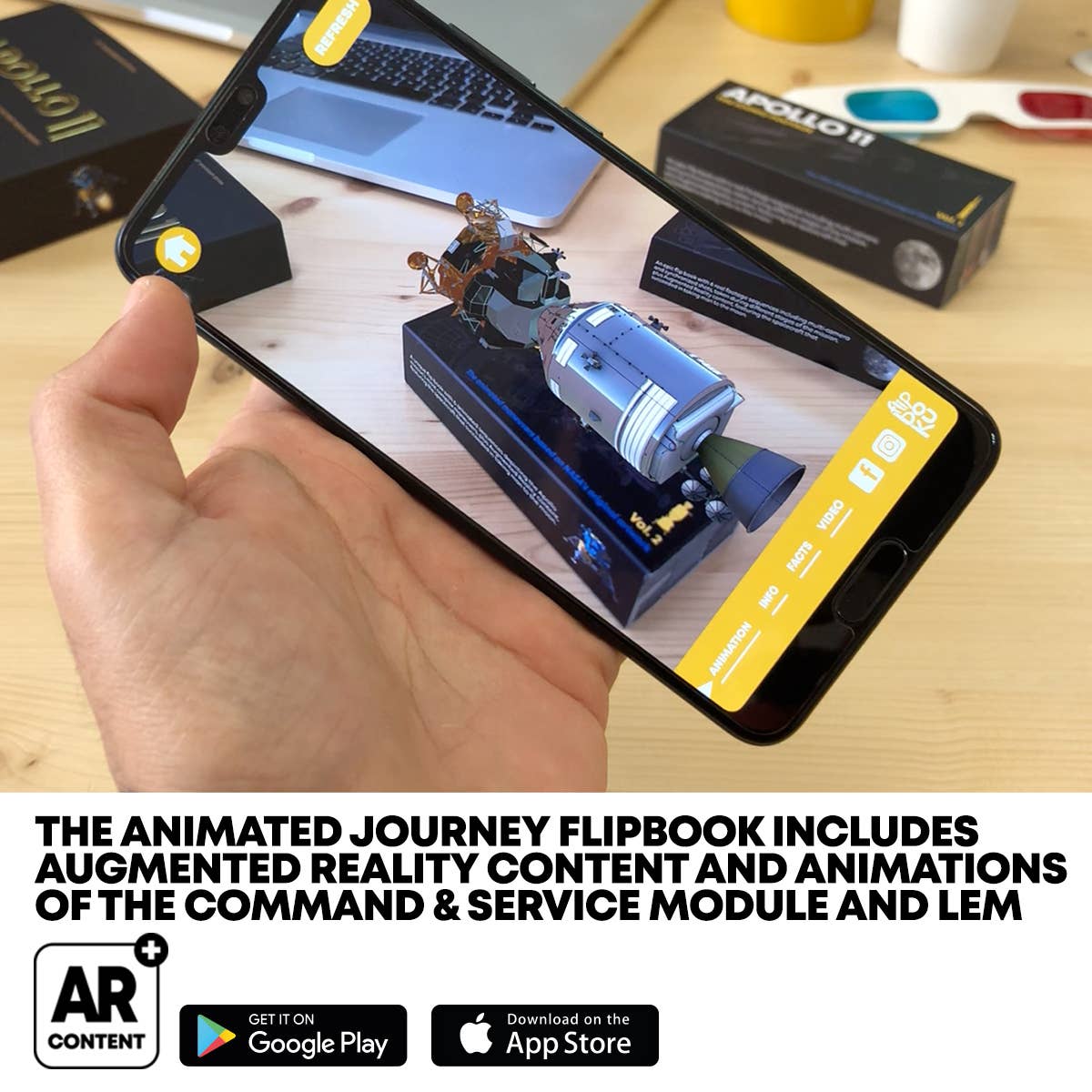 Flipbook Daumenkino "Apollo 11"