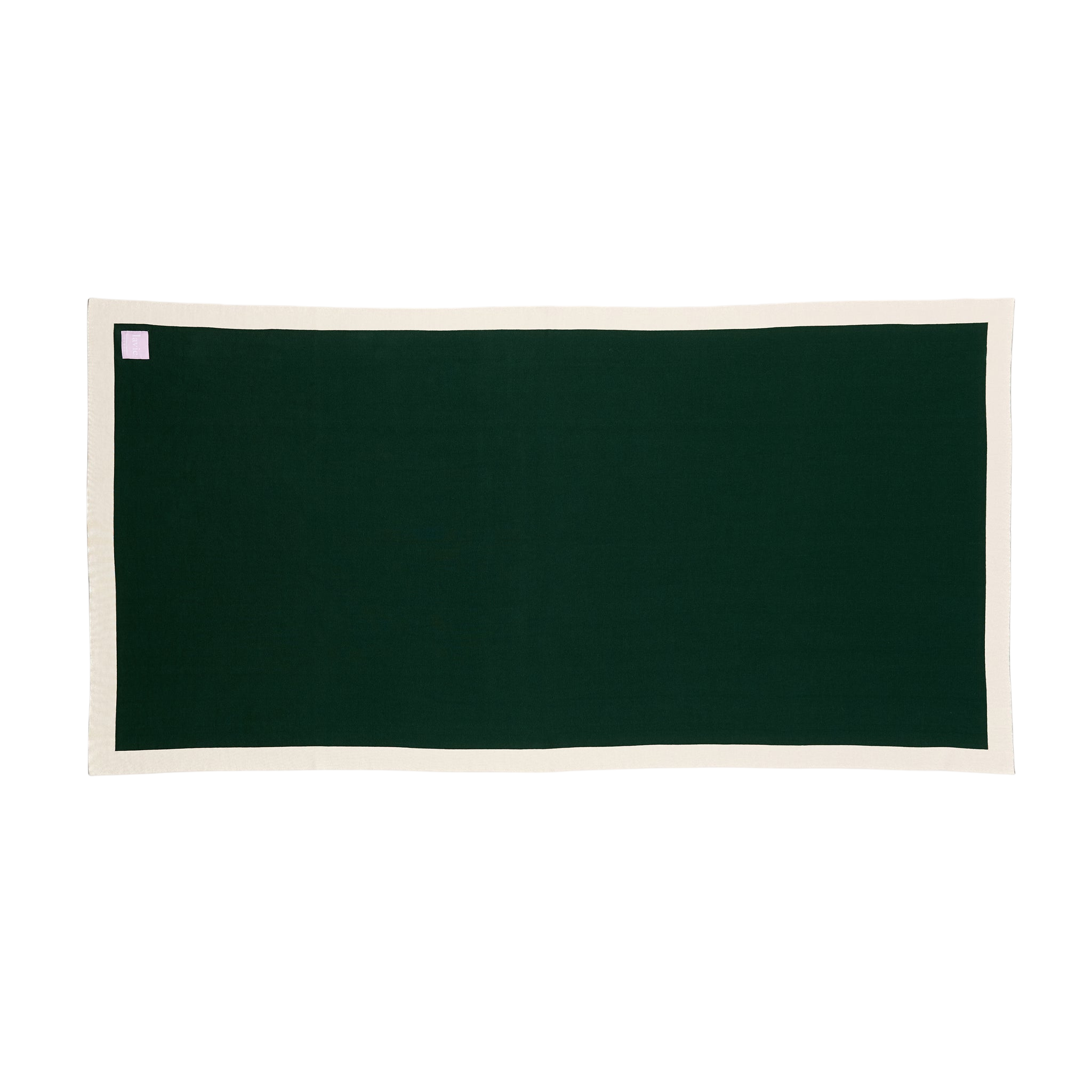 Lolla Dark Green/Undyed, Plaid 125x170 cm