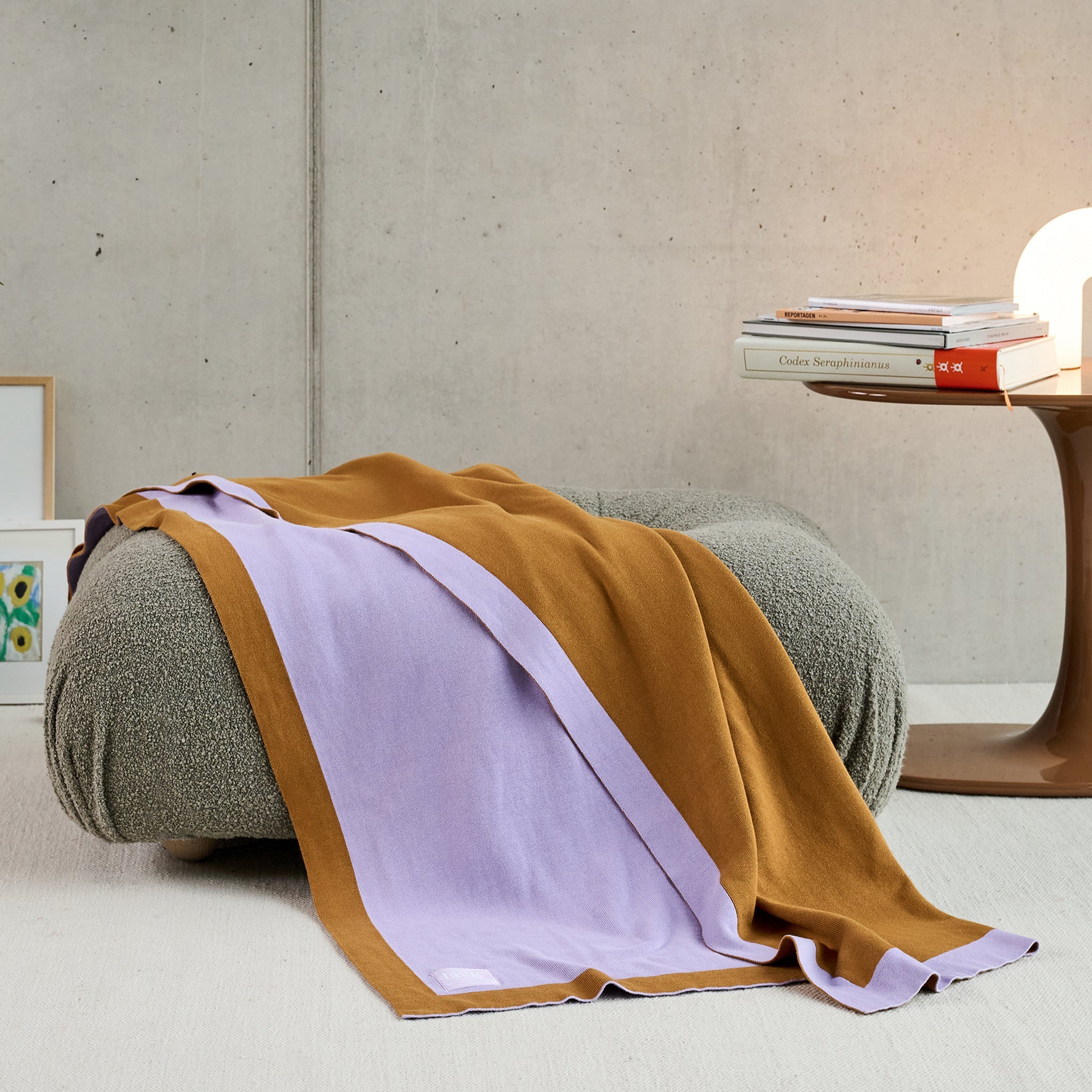 Lolla Lavender/Sweet Potato, Plaid 125x170 cm