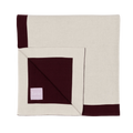Wohndecke Lolla Plum/Undyed, Plaid 125x170 cm