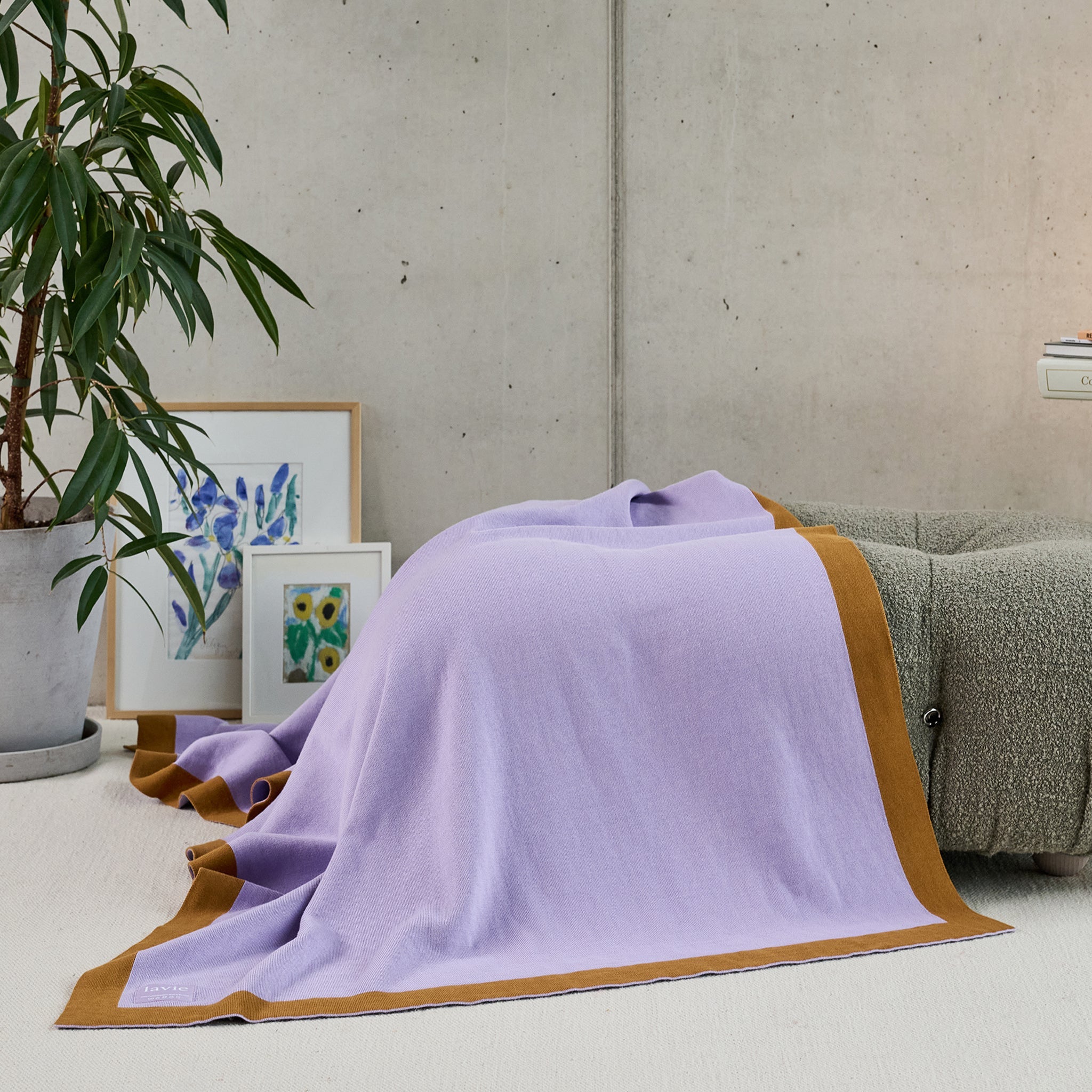 Lolla Lavender/Sweet Potato, Plaid 125x170 cm