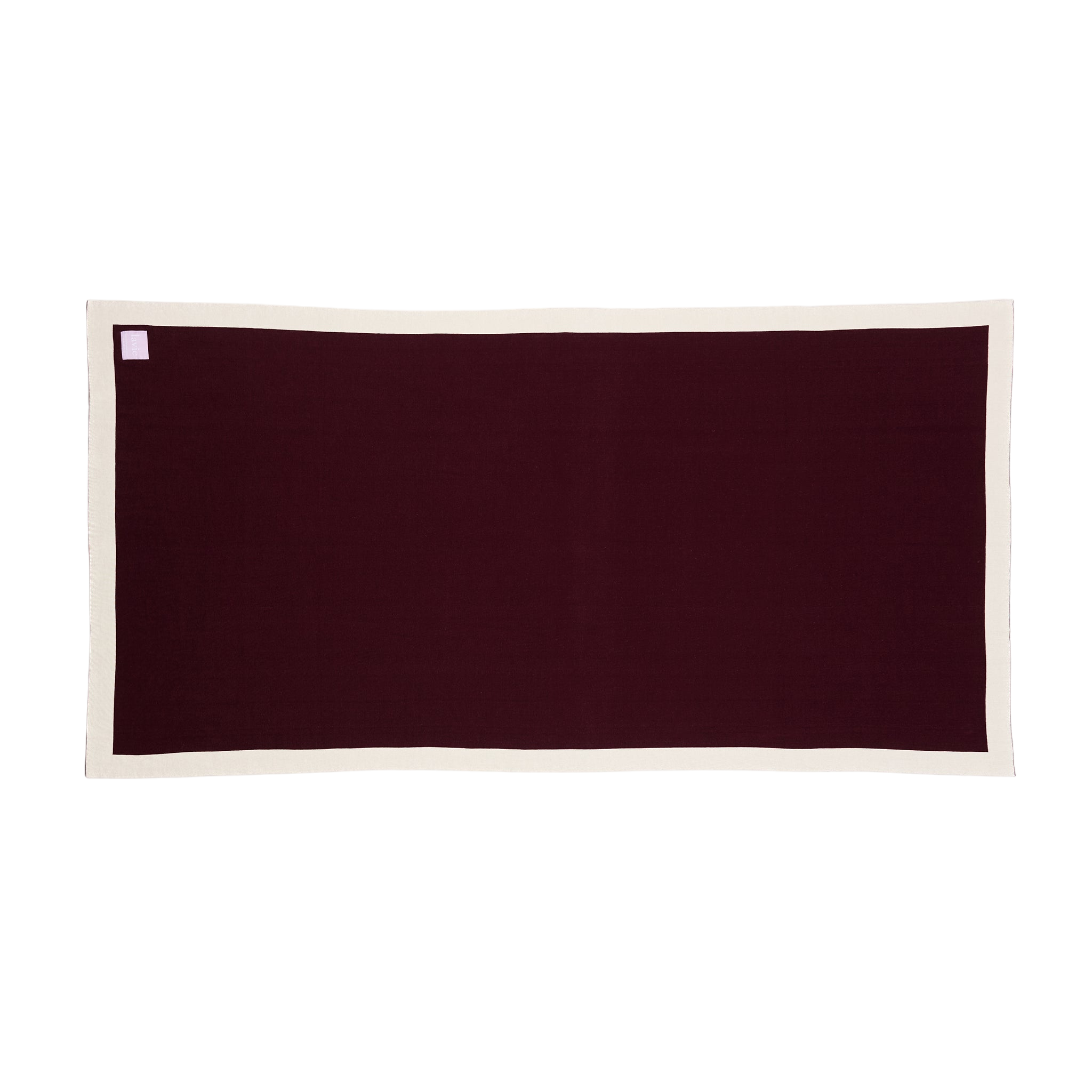 Blanket Lolla Plum/Undyed, Plaid 125x170 cm