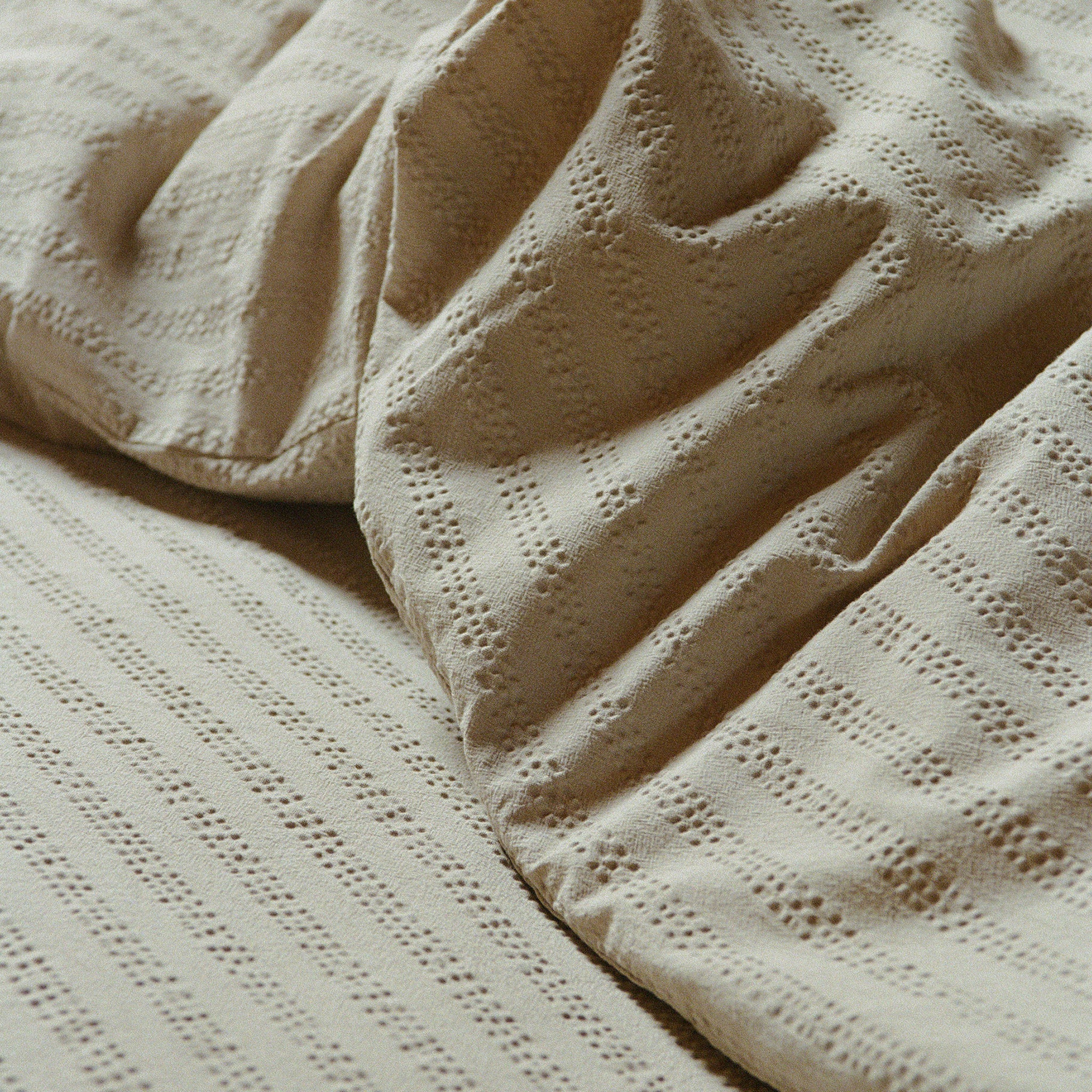 KEMERI taupe, comforter cover 160x210 cm taupe