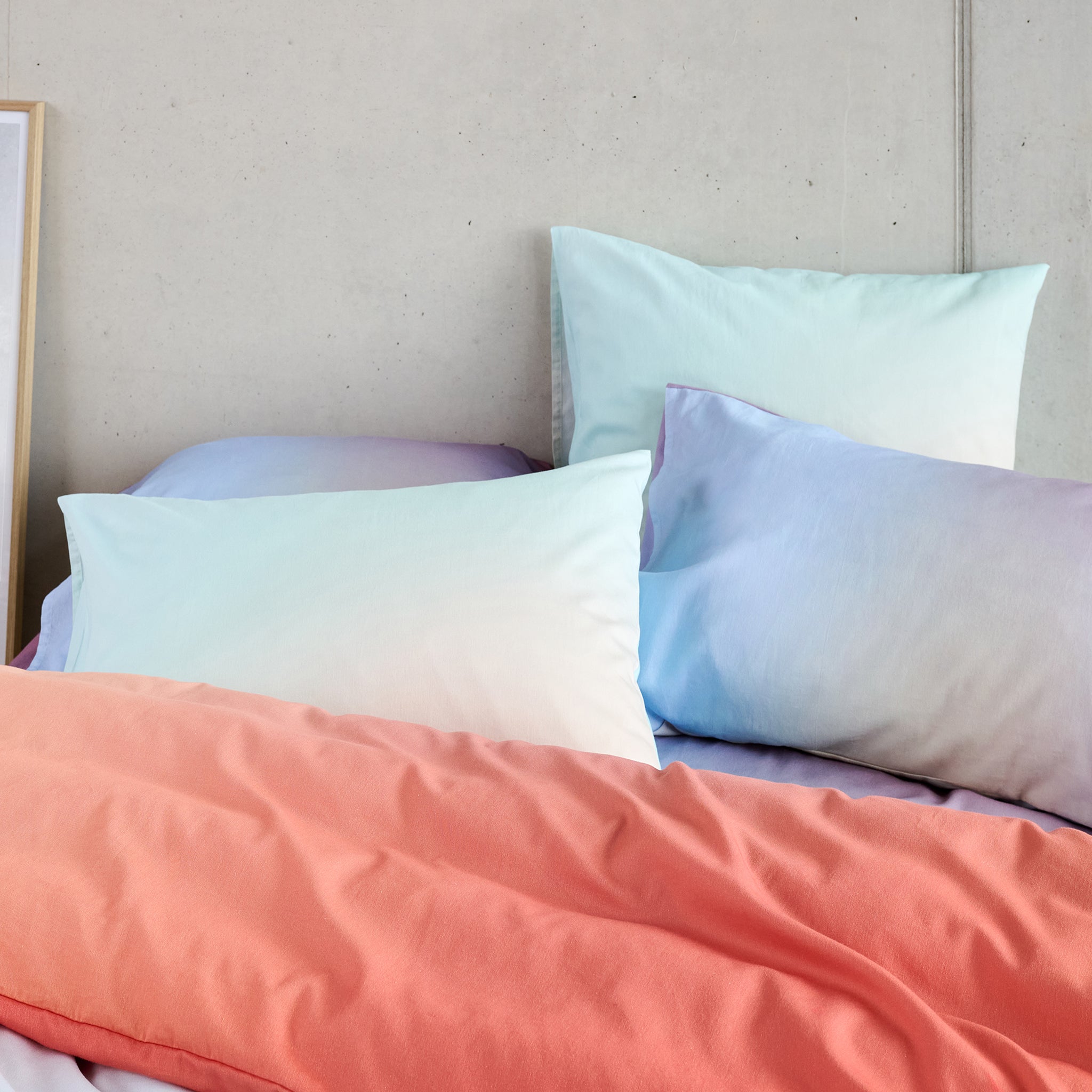 Paul Coral/Mint, comforter cover 240x220 cm