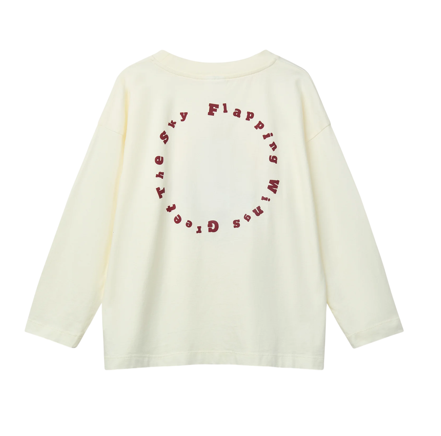 T-shirt manches longues Kukka Ecru Flapping Wings