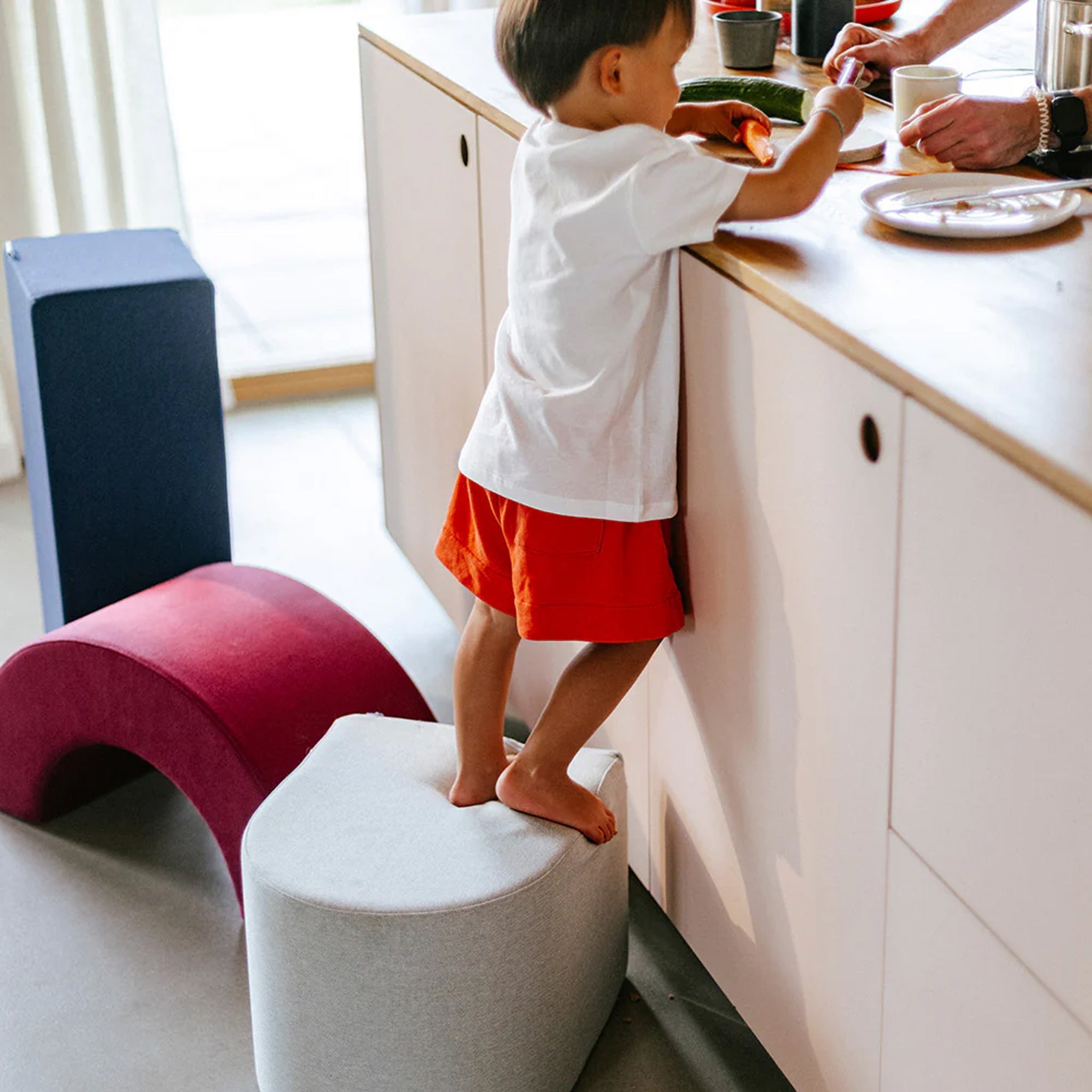 Set de blocs de construction souples Ramba Zamba Berry / Sky