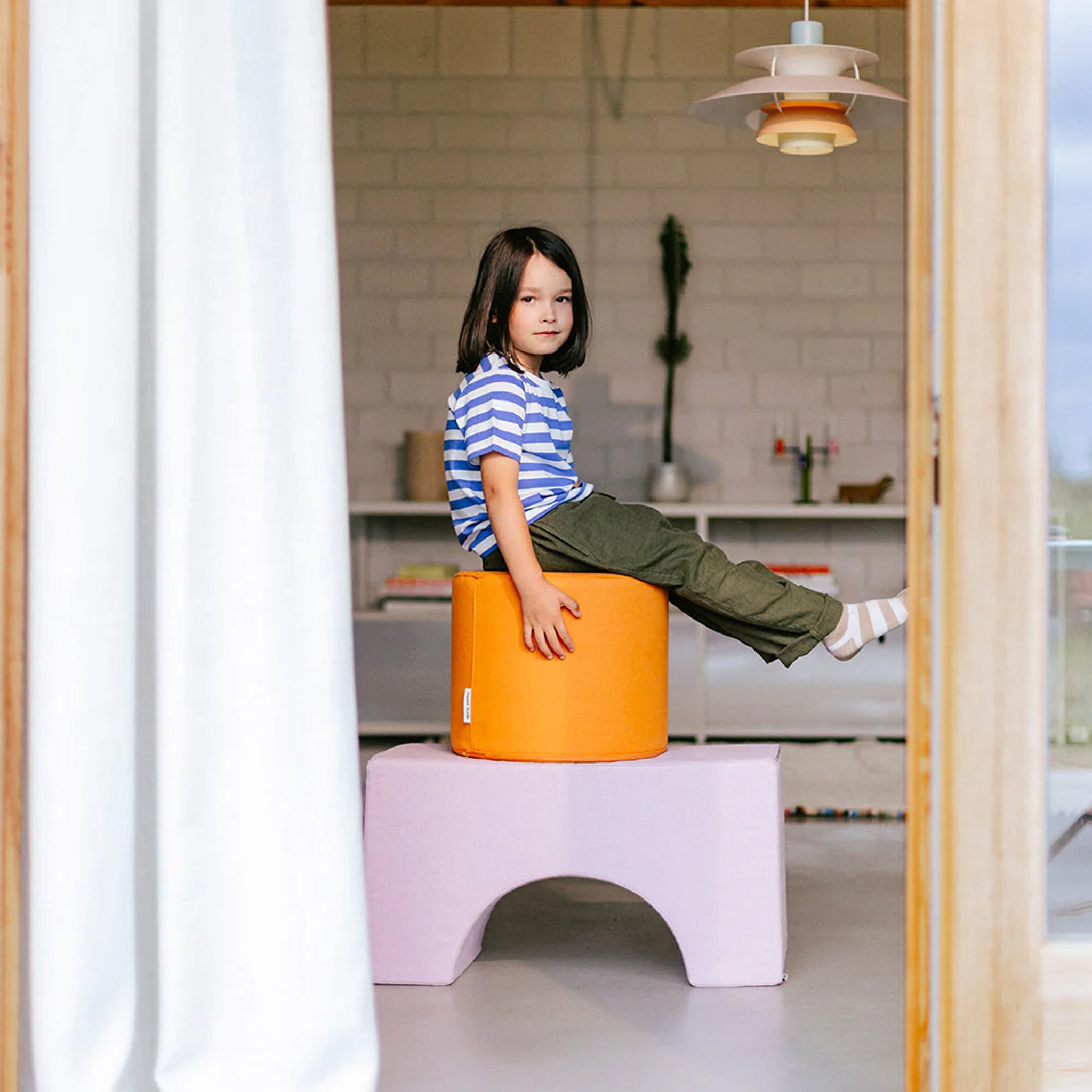 Set de blocs de construction souples Remmi Demmi + Halli Blush / Tangerine / Midnight