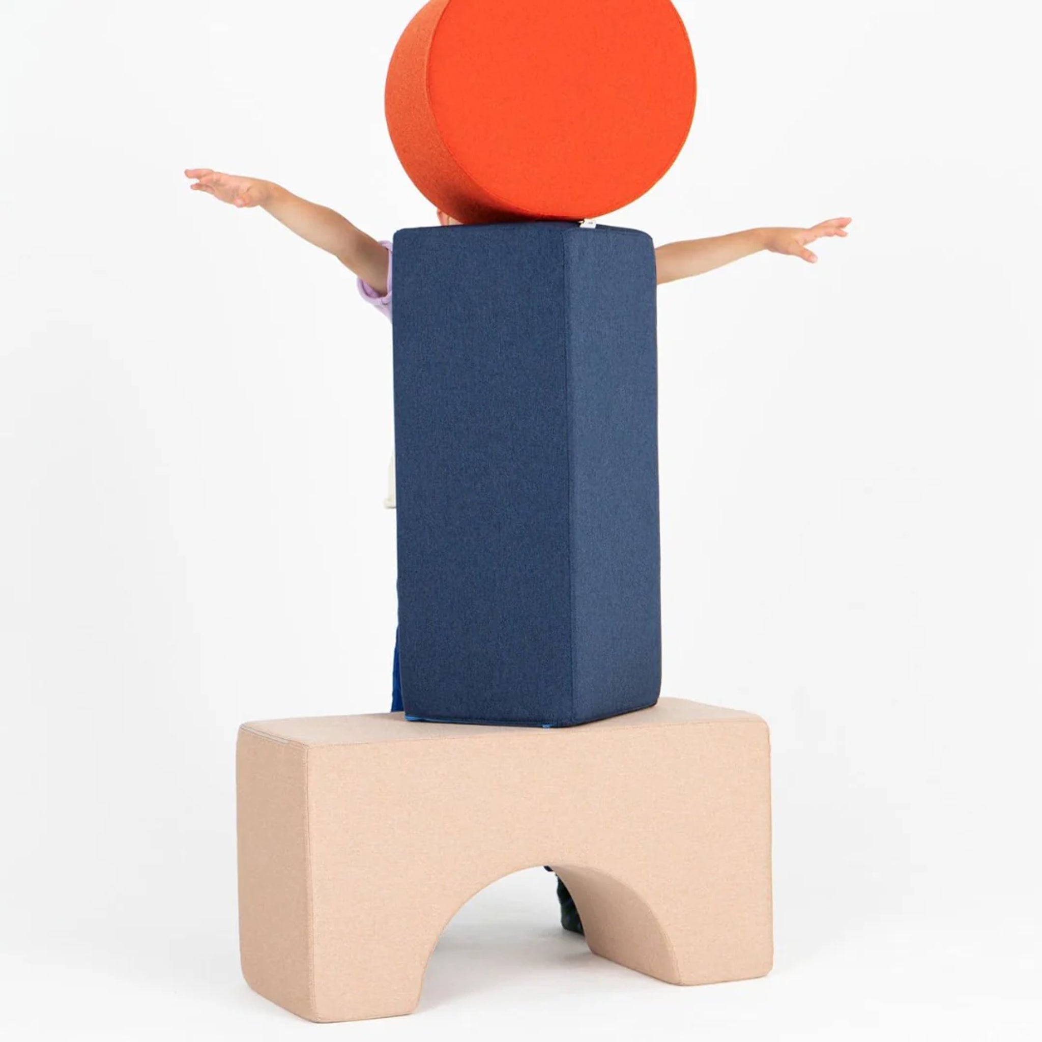 Set de blocs de construction souples Remmi Demmi + Halli Sand / Pumkin Red / Midnight