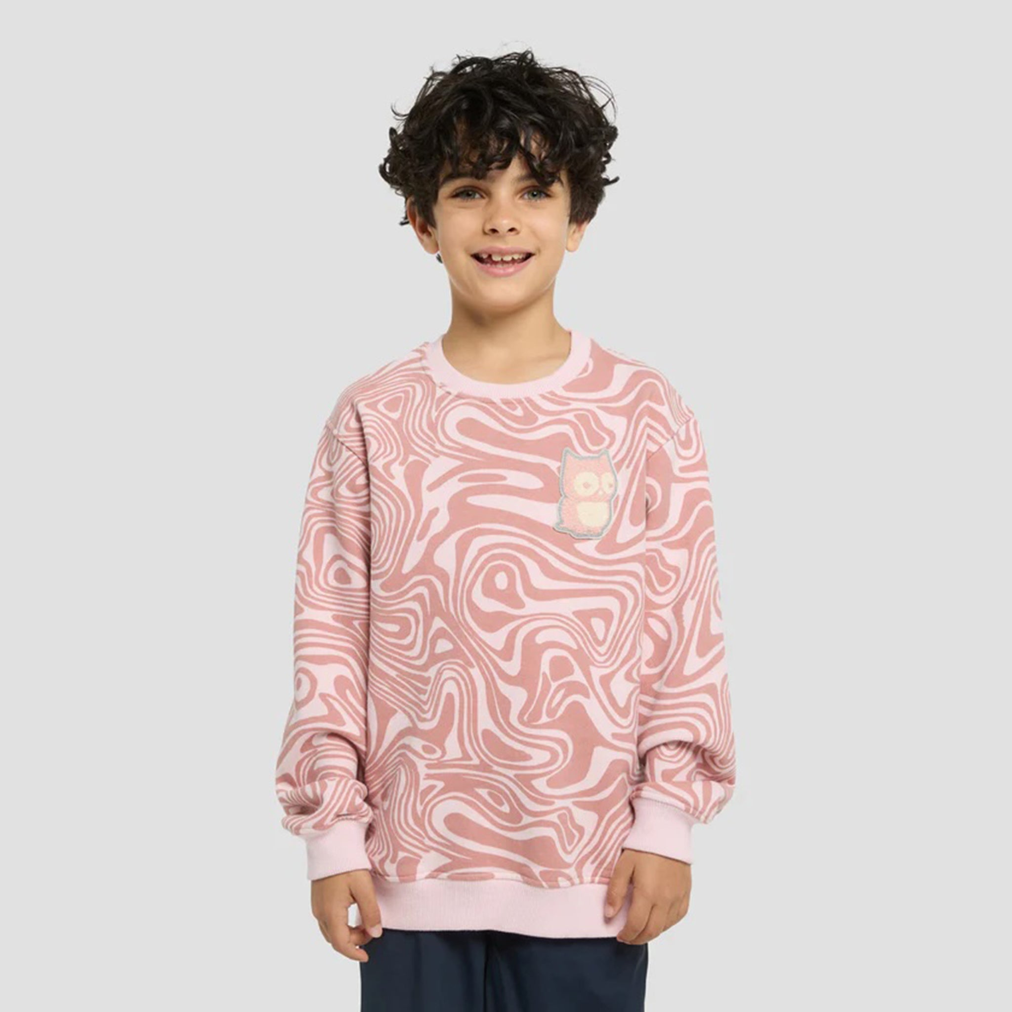 Sweatshirt Macem Legna Dark rose