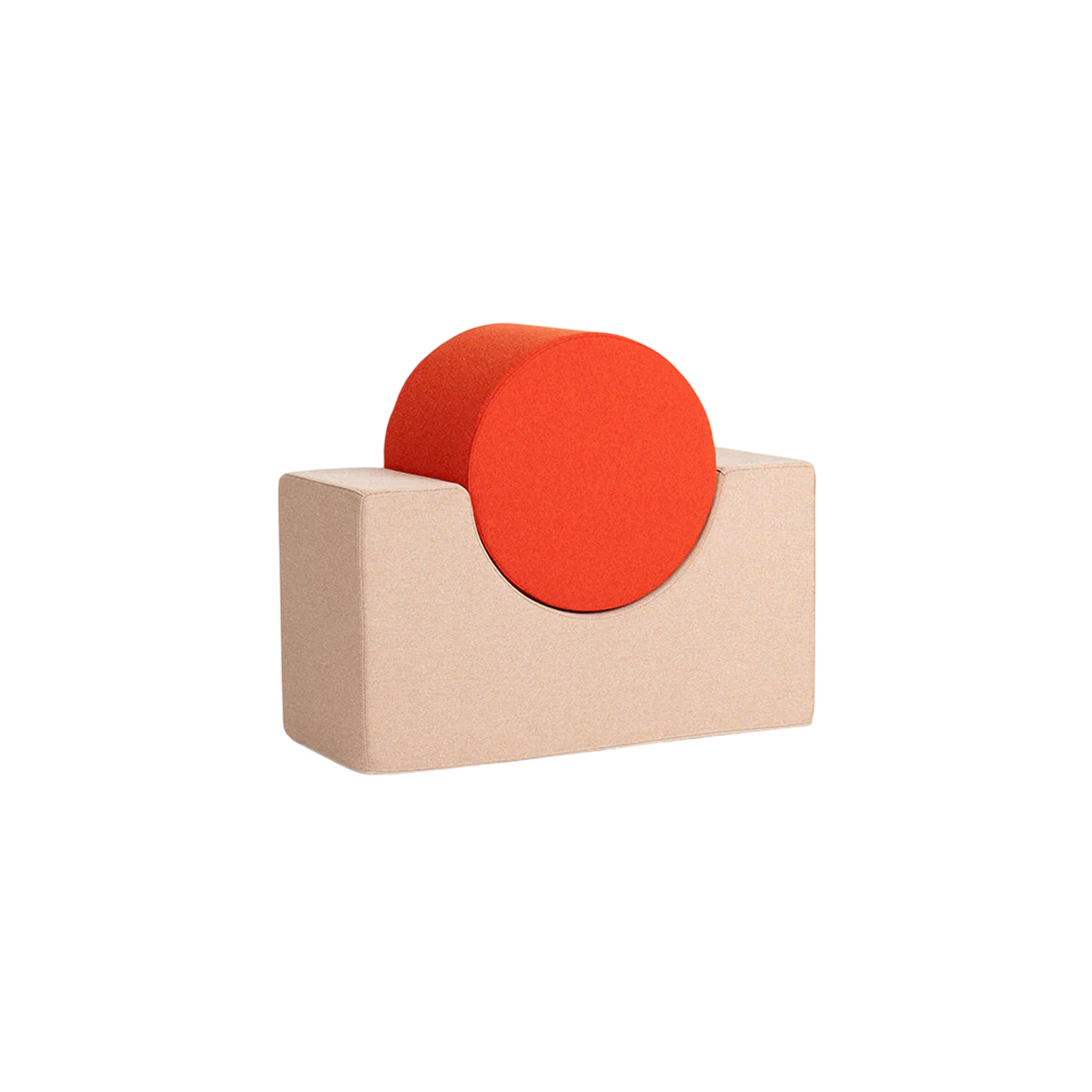 Soft building block set Remmi Demmi Sand / Pumkin Red