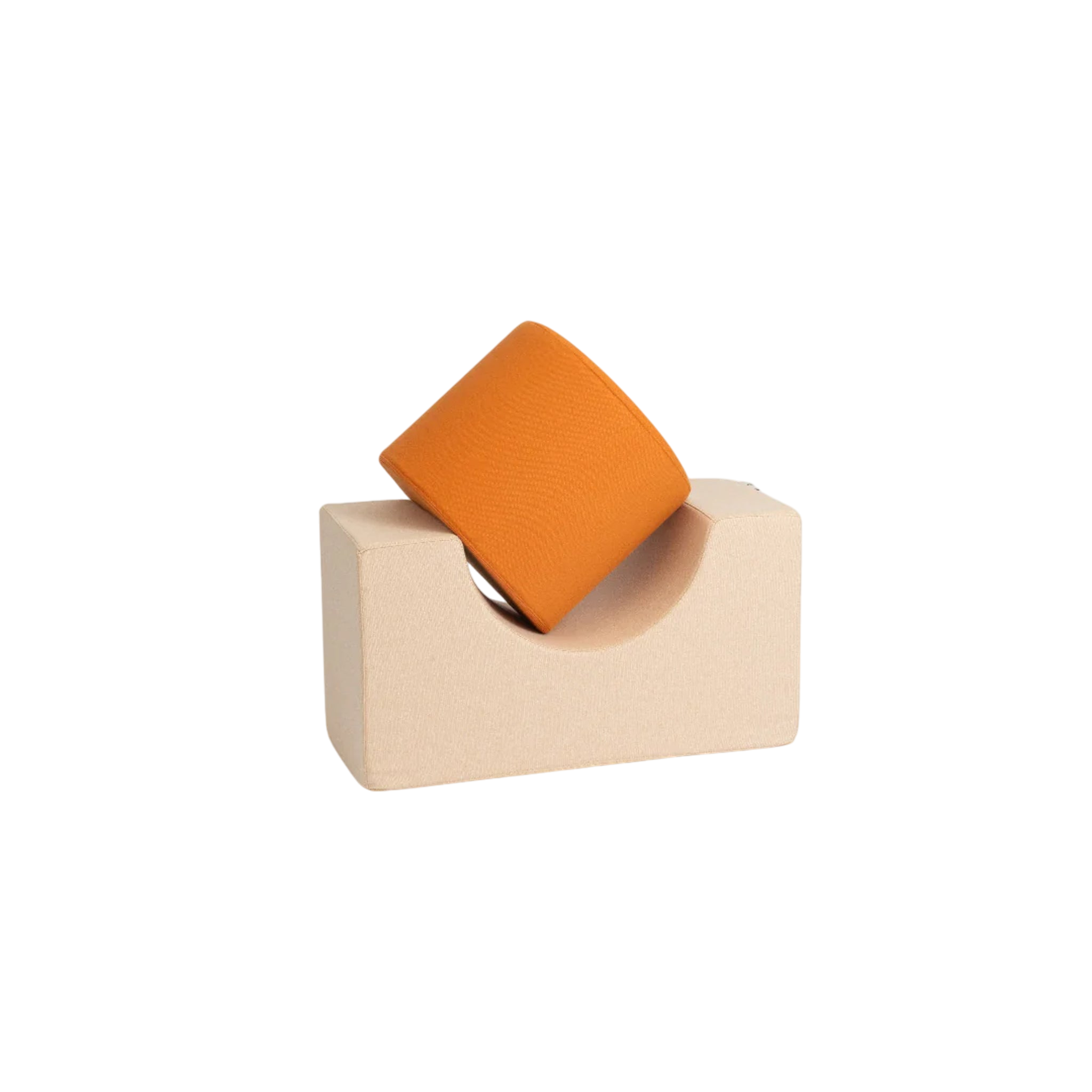 Jeu de cubes en bois Remmi Demmi Sand / Tangerine